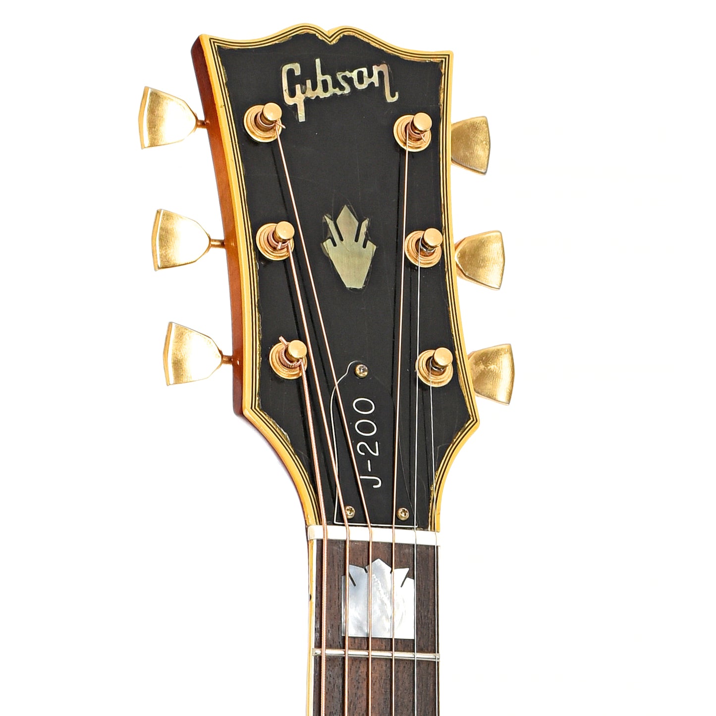 Front headstock of Gibson J-200 Artist