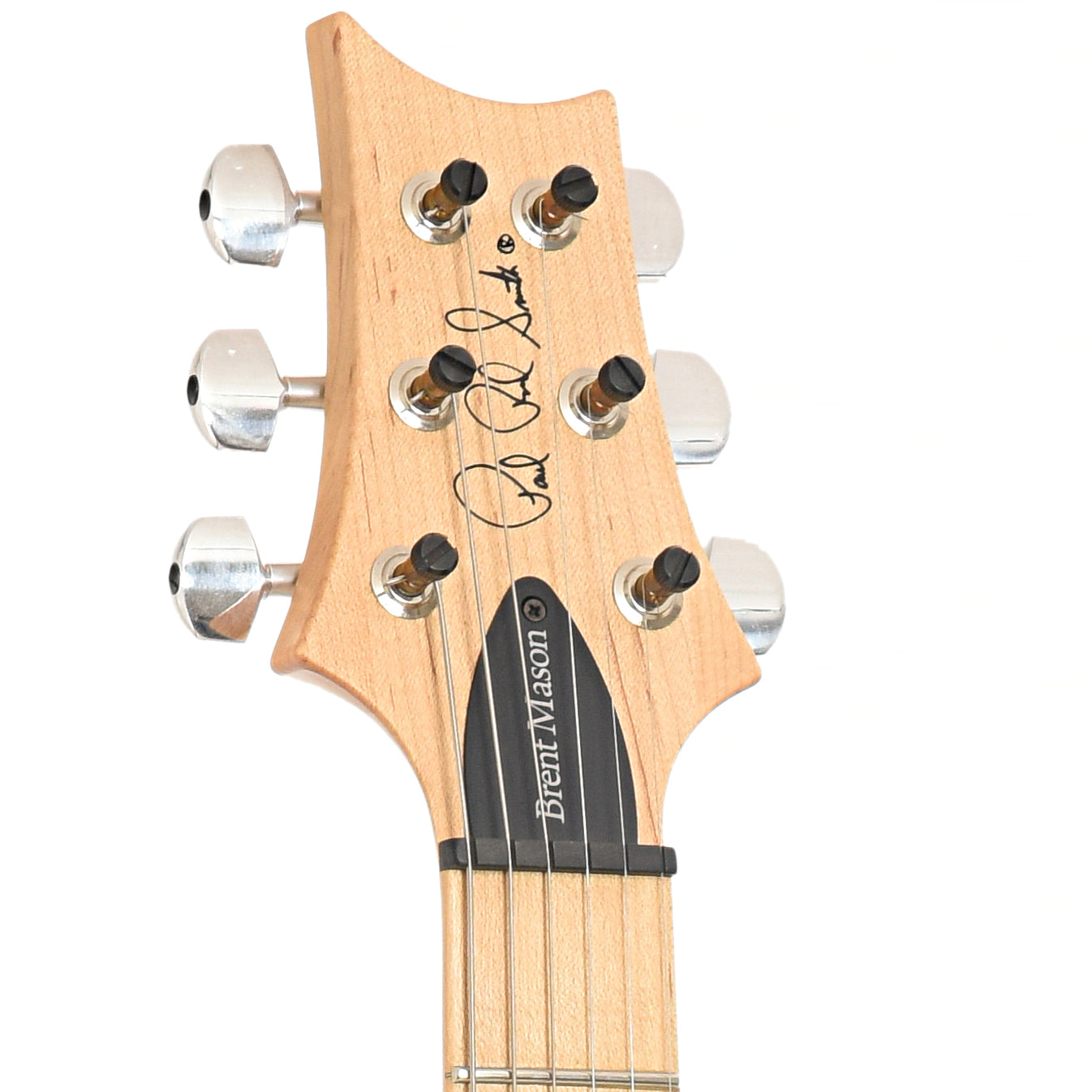 Headstock of PRS Brent Mason Electric Guitar