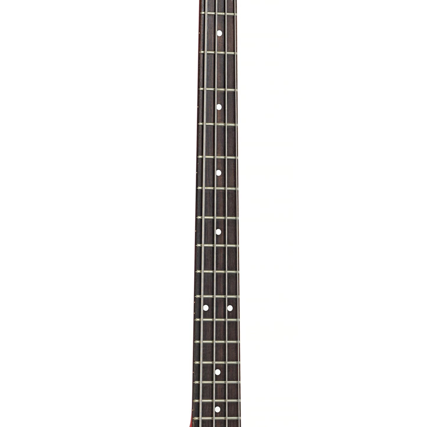 Fretboard of Washburn Bantam Headless 4-String Electric Bass