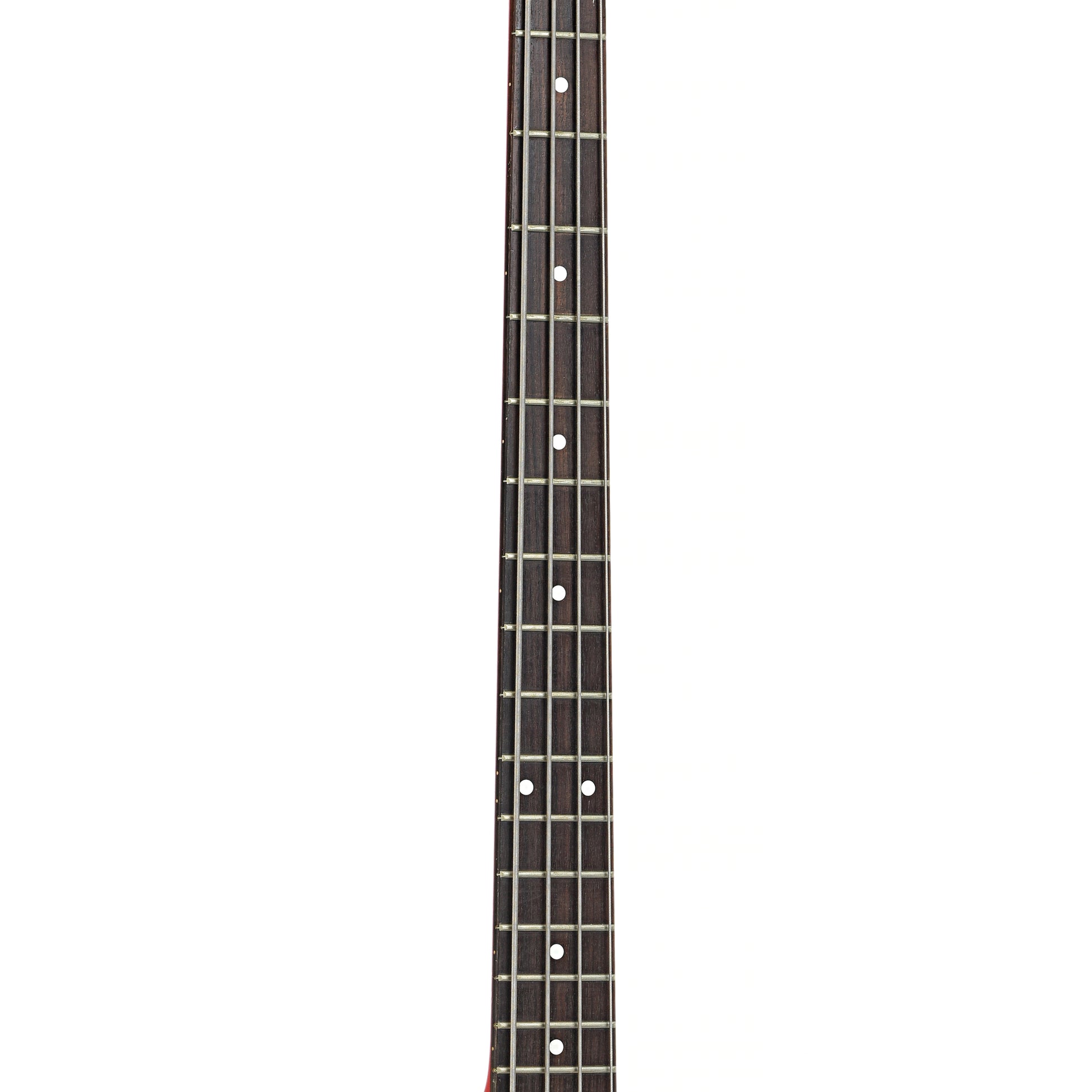 Fretboard of Washburn Bantam Headless 4-String Electric Bass