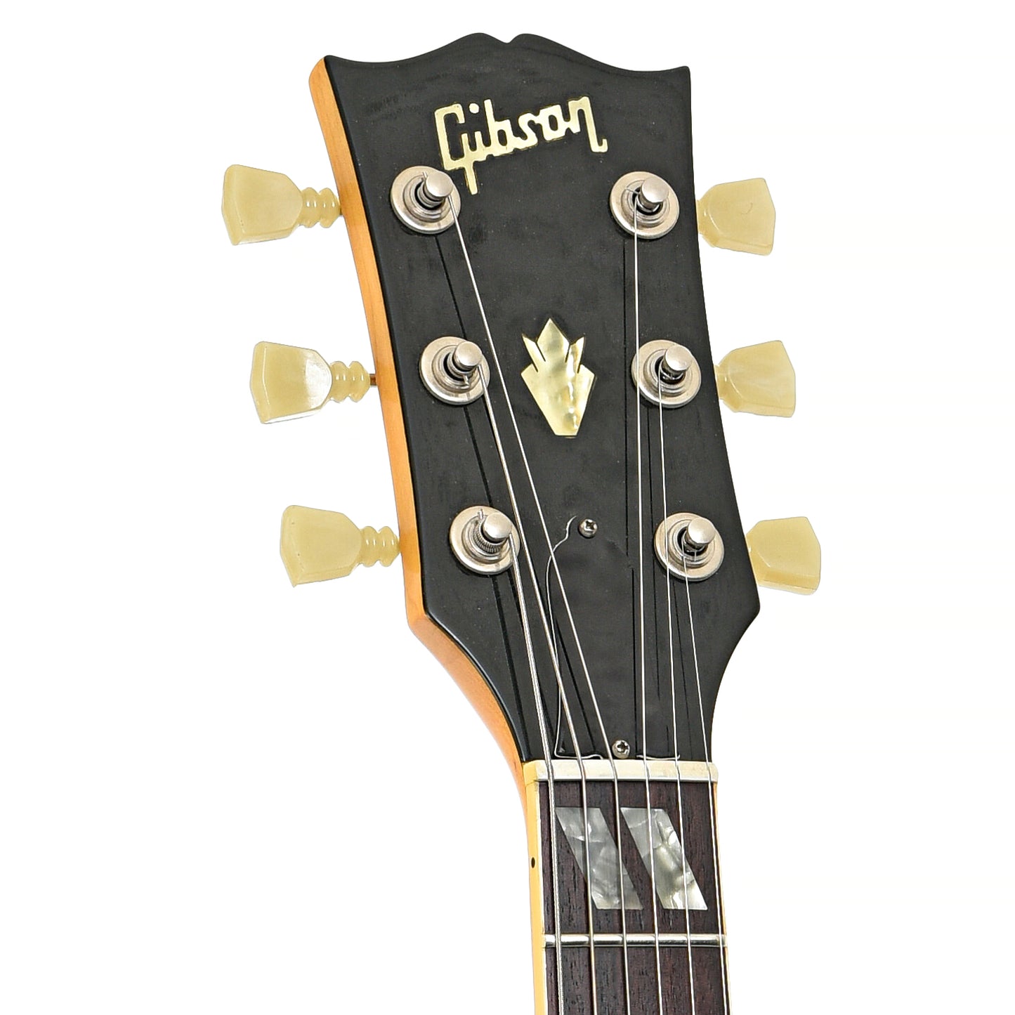 front headstock of Gibson ES-175D Hollowbody Electric Guitar (1976)