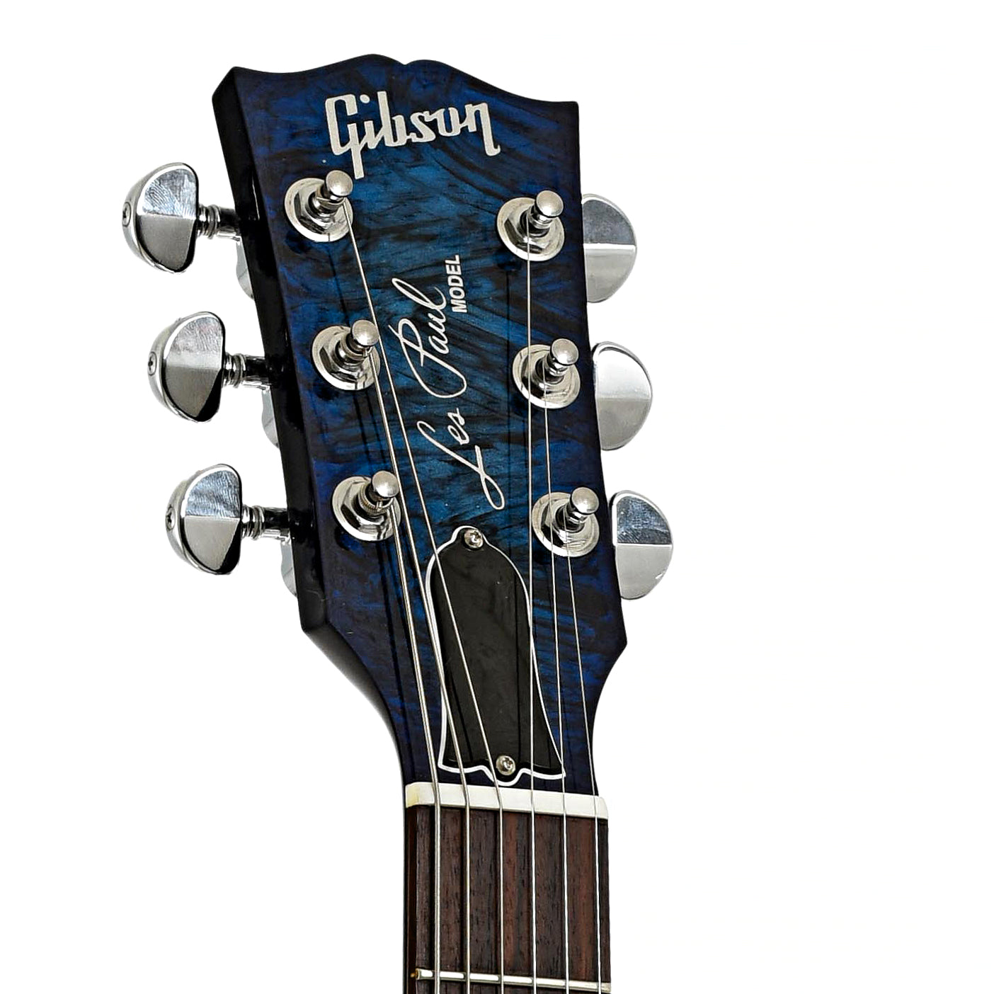 Headstock of Gibson Nashville Flood Les Paul Studio Electric Guitar