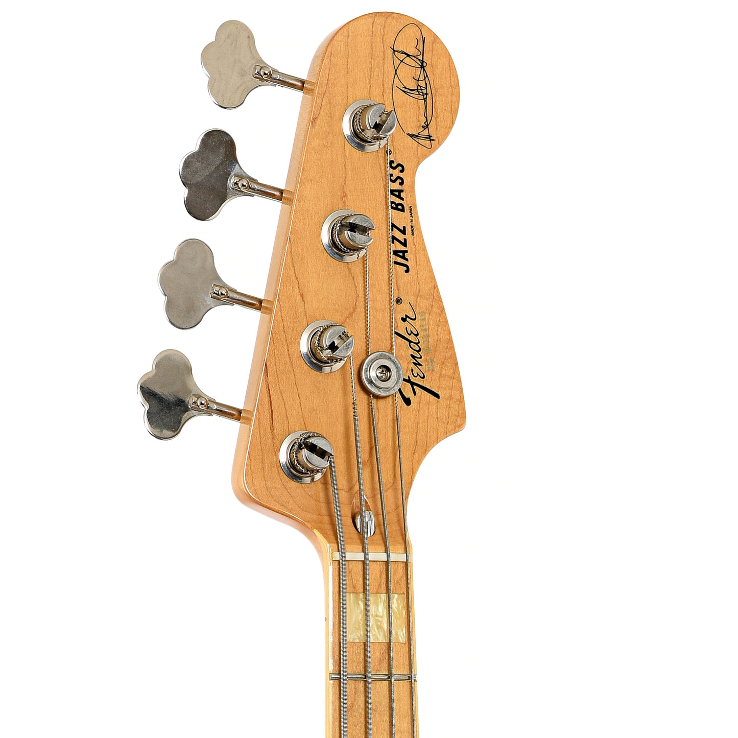 Front headstock of Fender Marcus Miller Jazz Bass (c.2005)