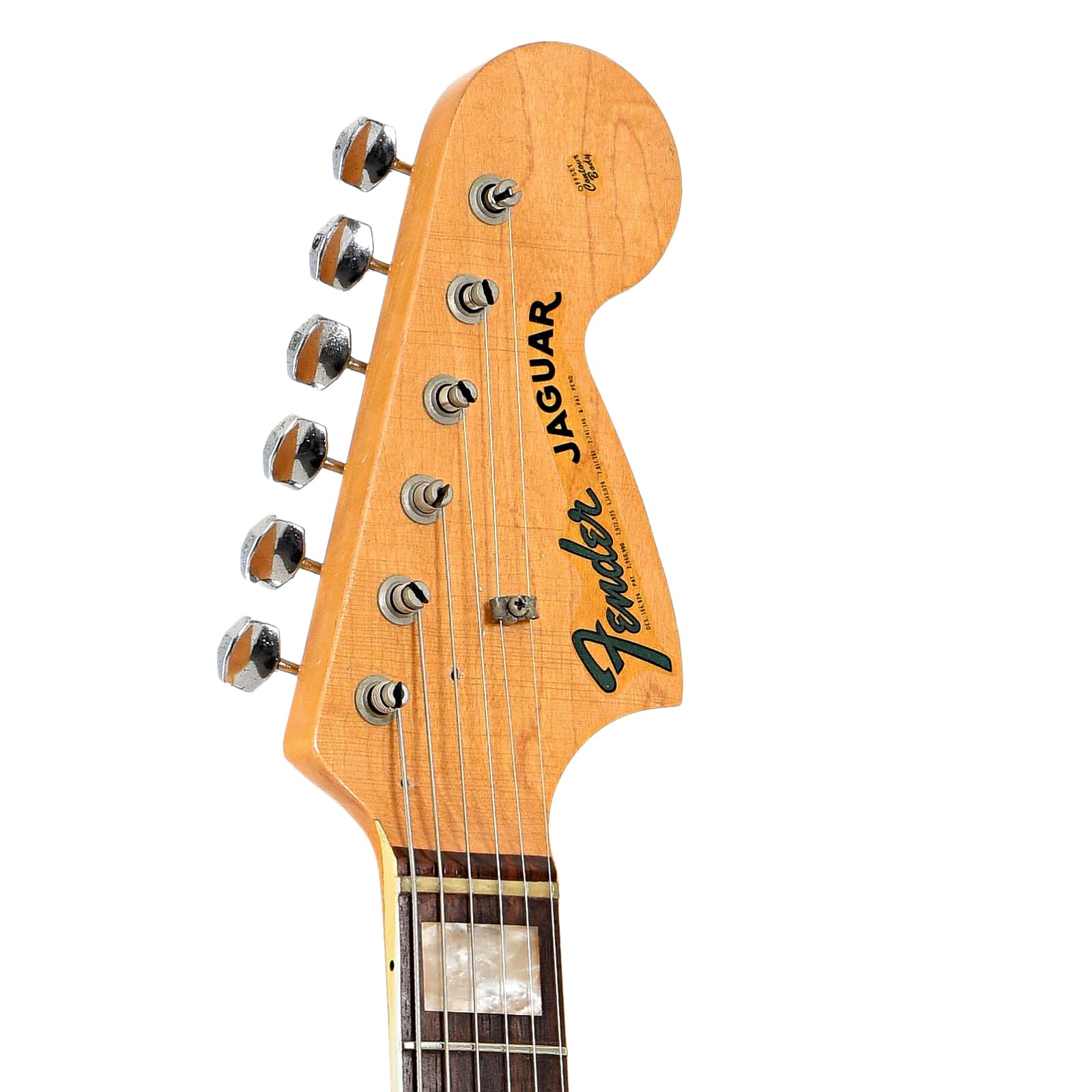 Headstock of Fender Jaguar Electric Guitar 