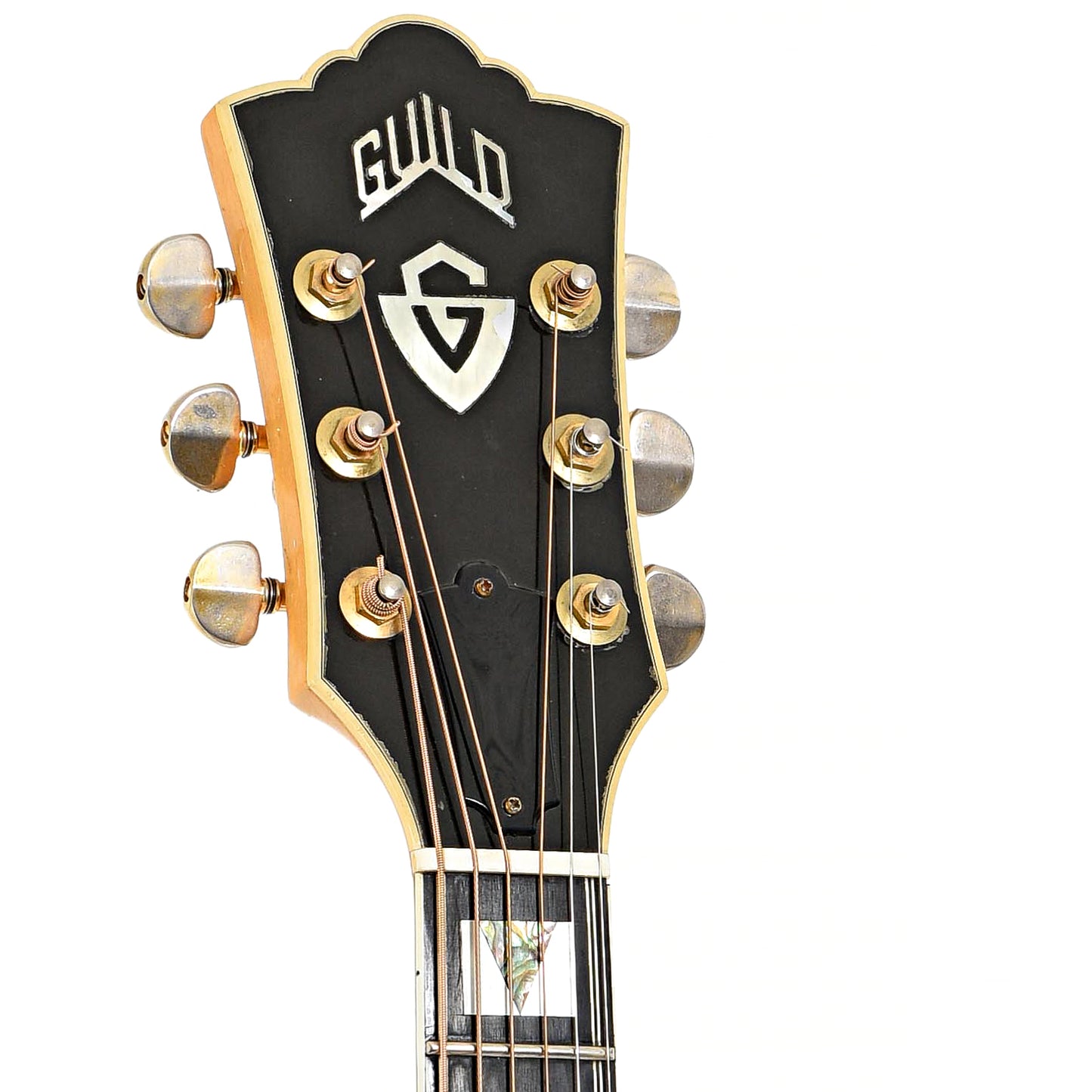 Headstock of Guild F-50 Acoustic Guitar