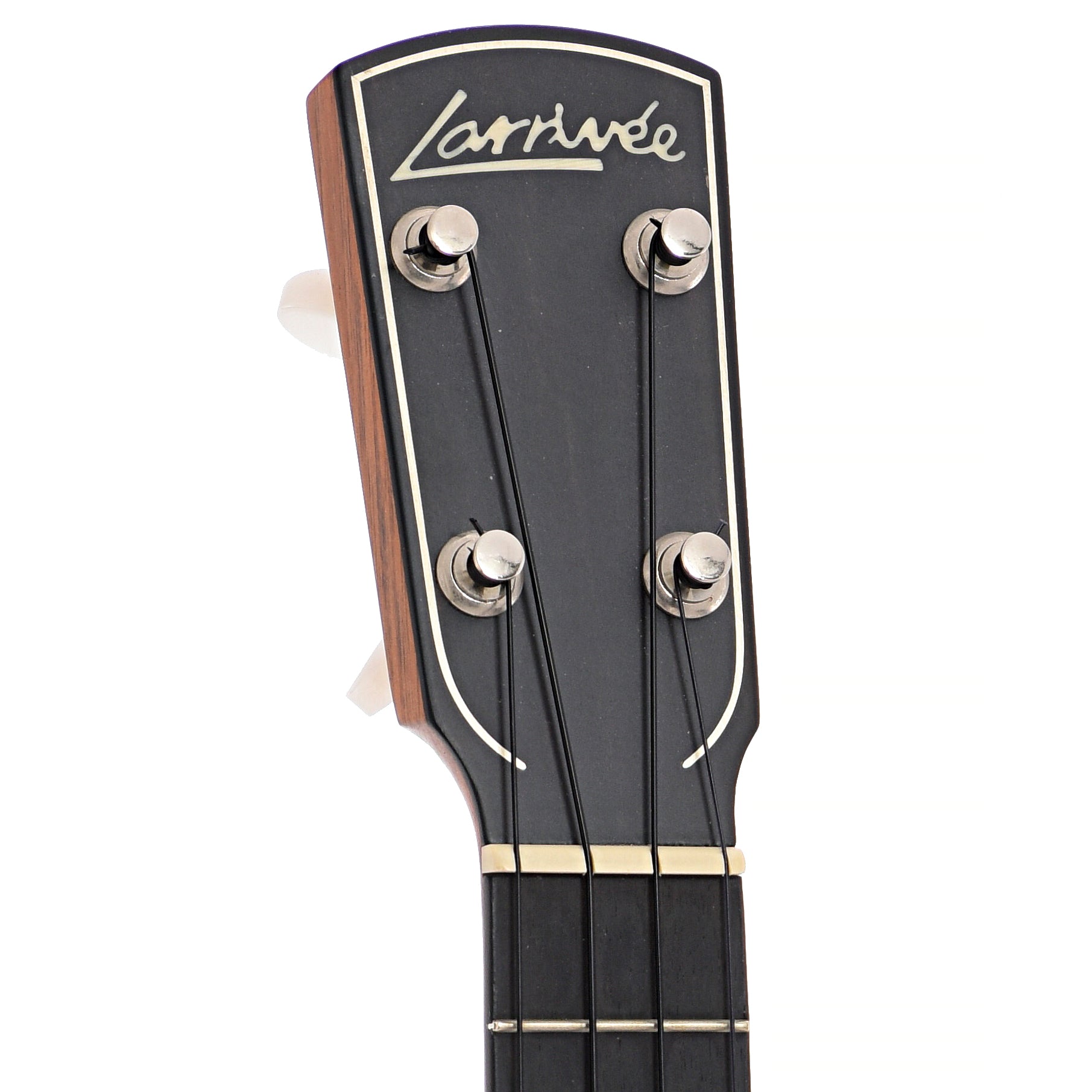 front headstock of Larrivee Model US10-MH Soprano Ukulele (c.1996-97)