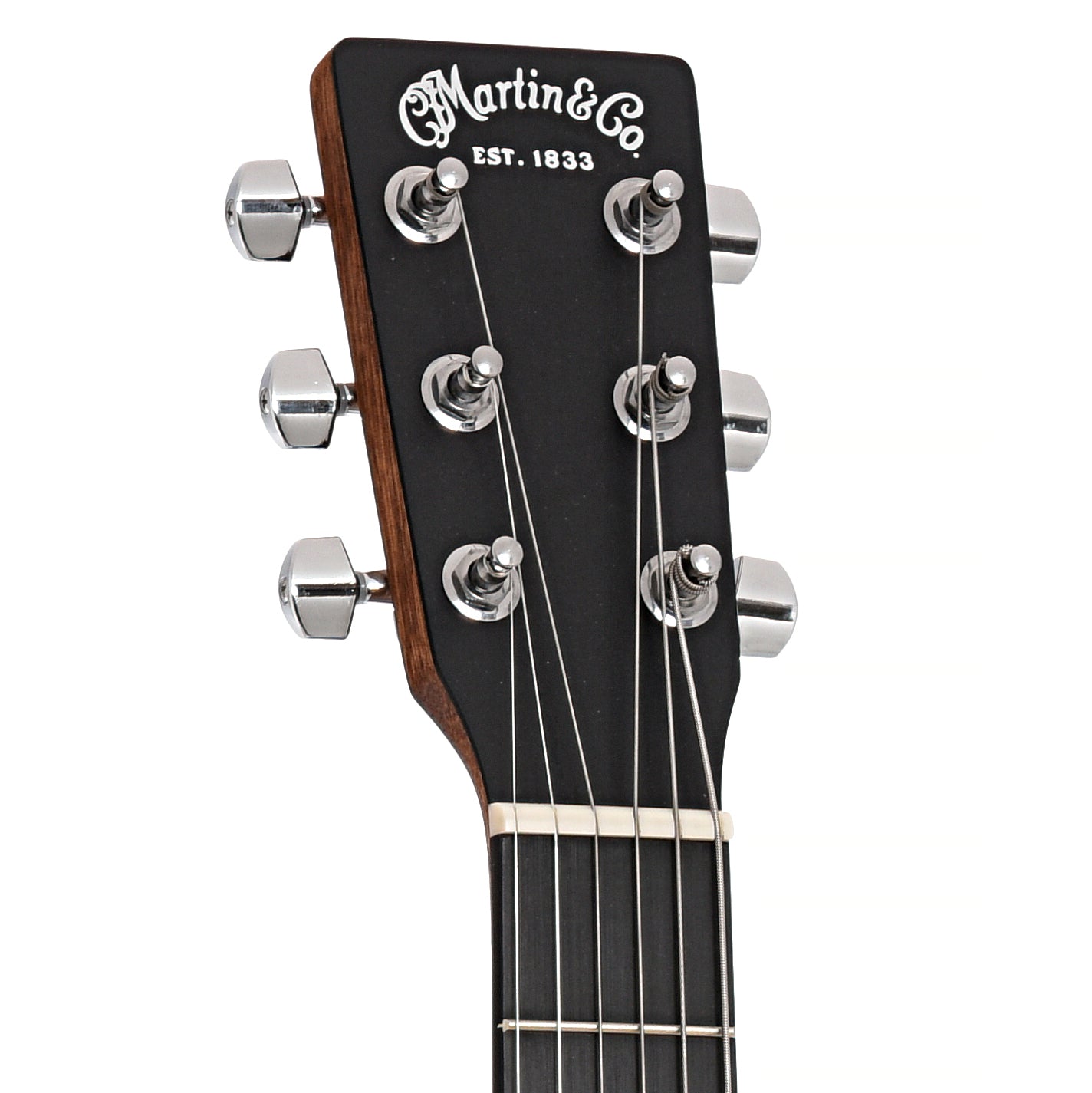 Front headstock of Martin 000CJr-10EL Lefthanded Cutaway 000 Junior 