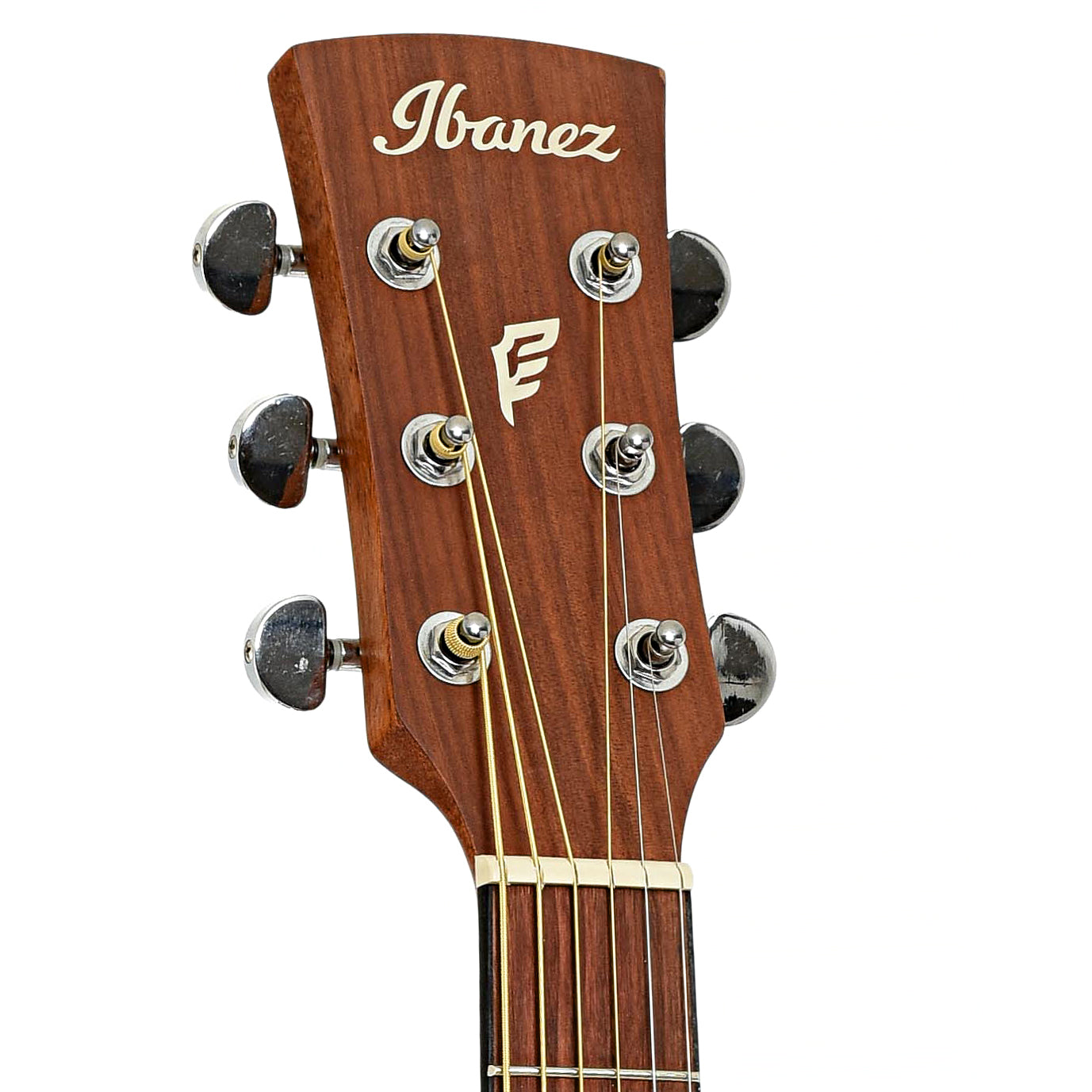 Headstock of Ibanez PC54CE Acoustic-Electric Grand Concert Guitar