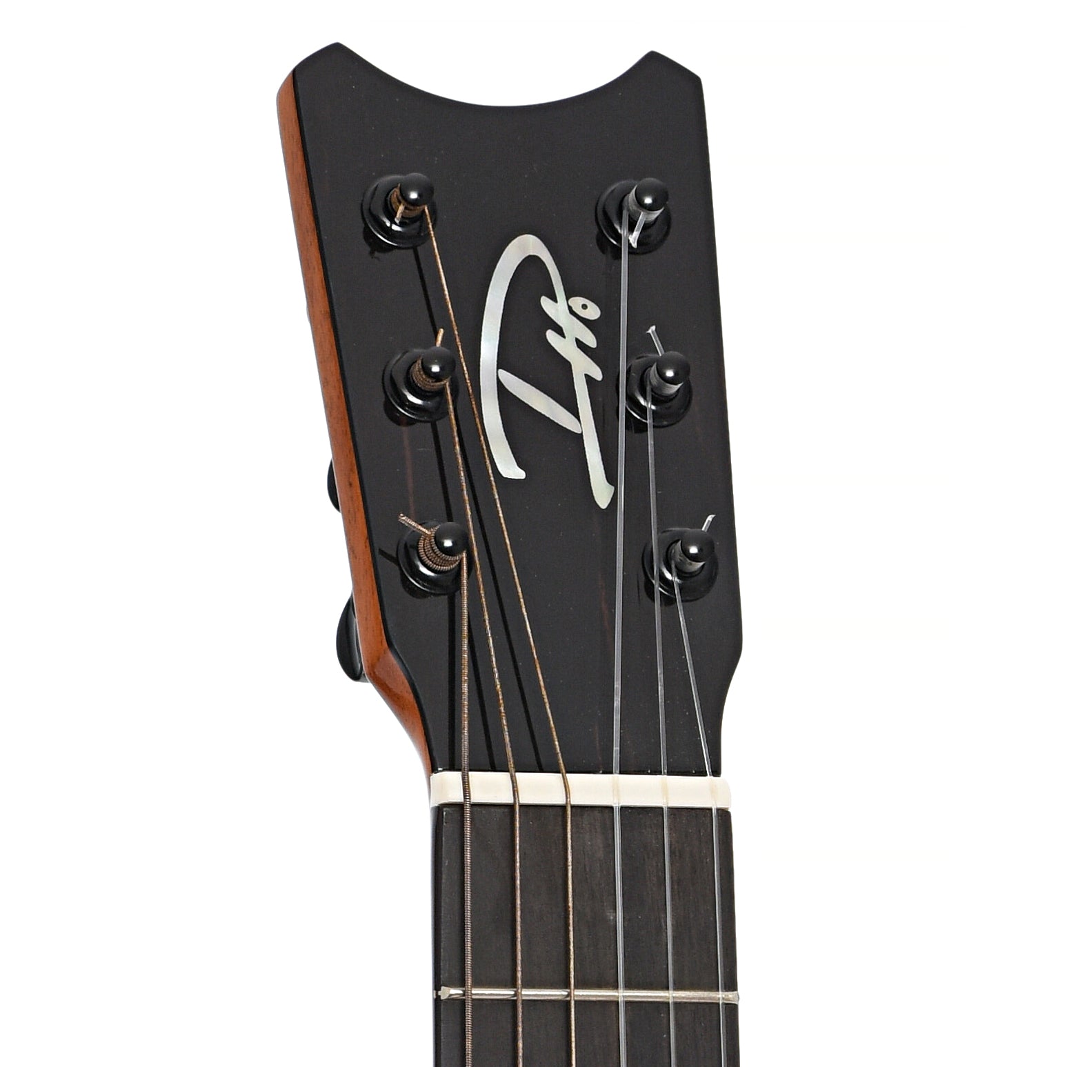 Front headstock of Romero Creations Daniel Ho 6 String Signature Model Guitar/Uke (2019)