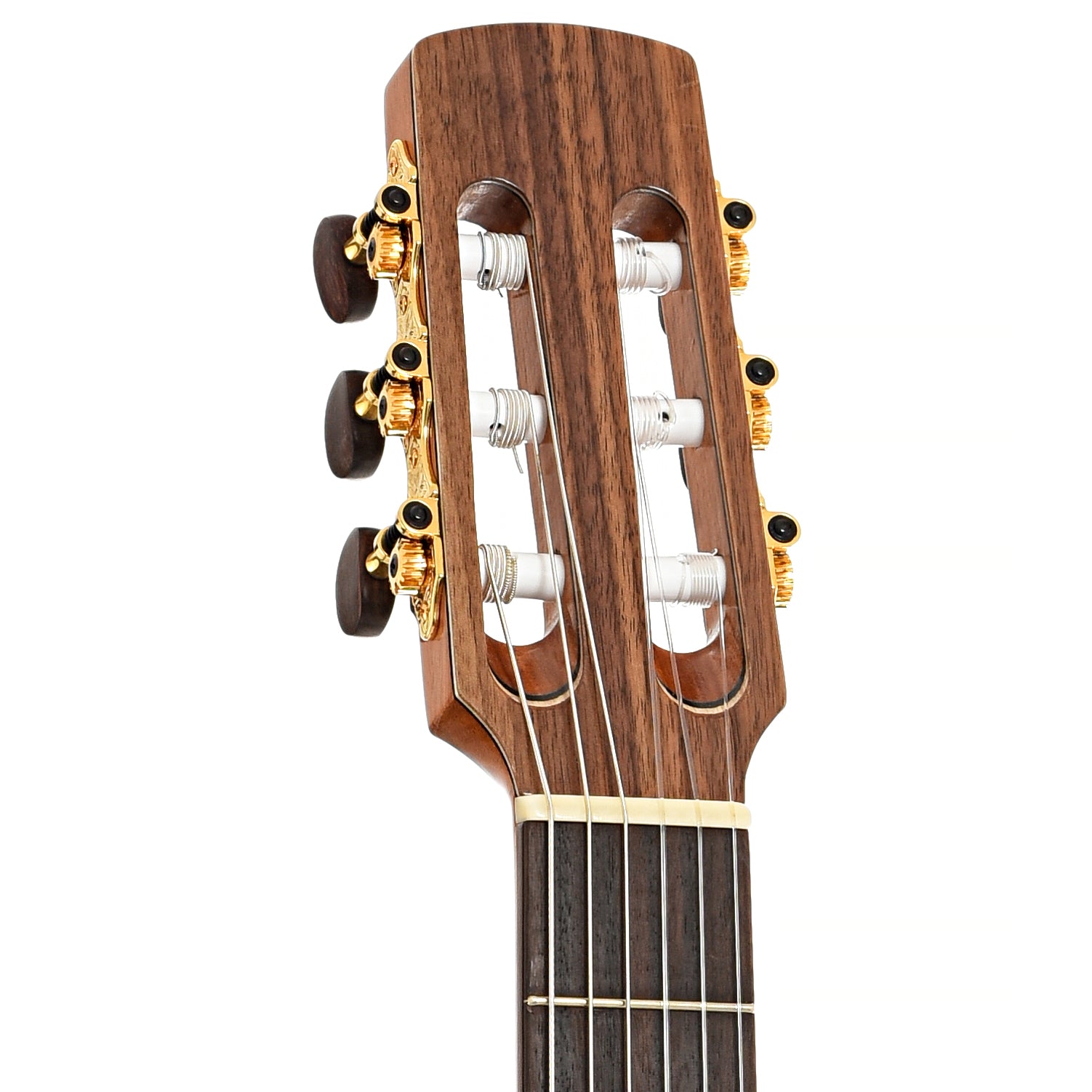 Front headstock of Kremona Lulo Reinhardt Series Daimen Nylon-String Guitar,