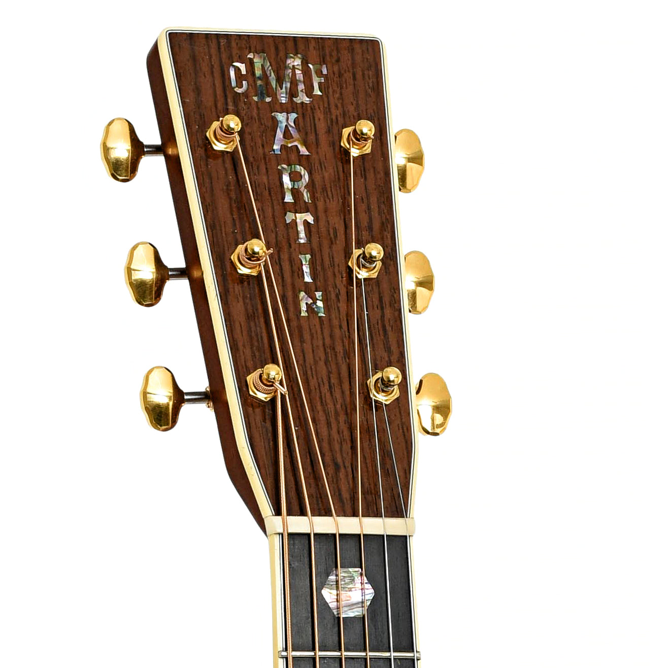 Headstock of Martin J-40 Acoustic Guitar