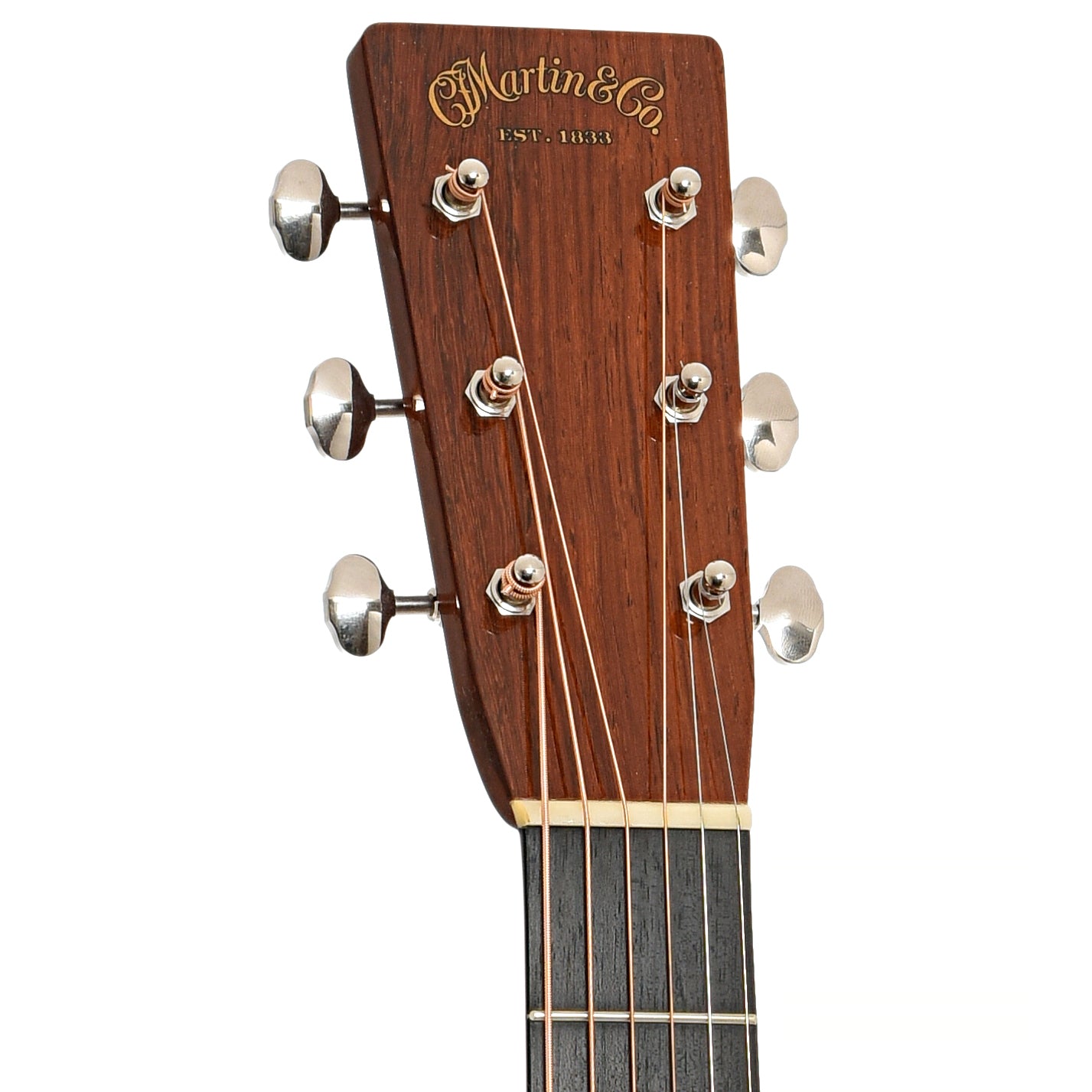 Front headstock of Martin D-28 Authentic 1937 Acoustic Guitar (2014)