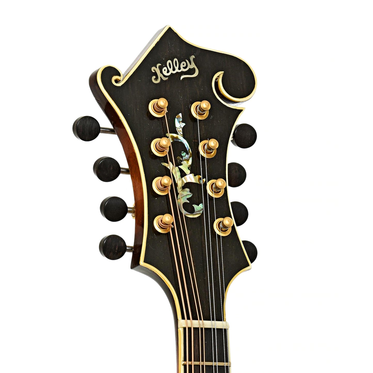 Headstock of Kelley F-5 Mandolin 