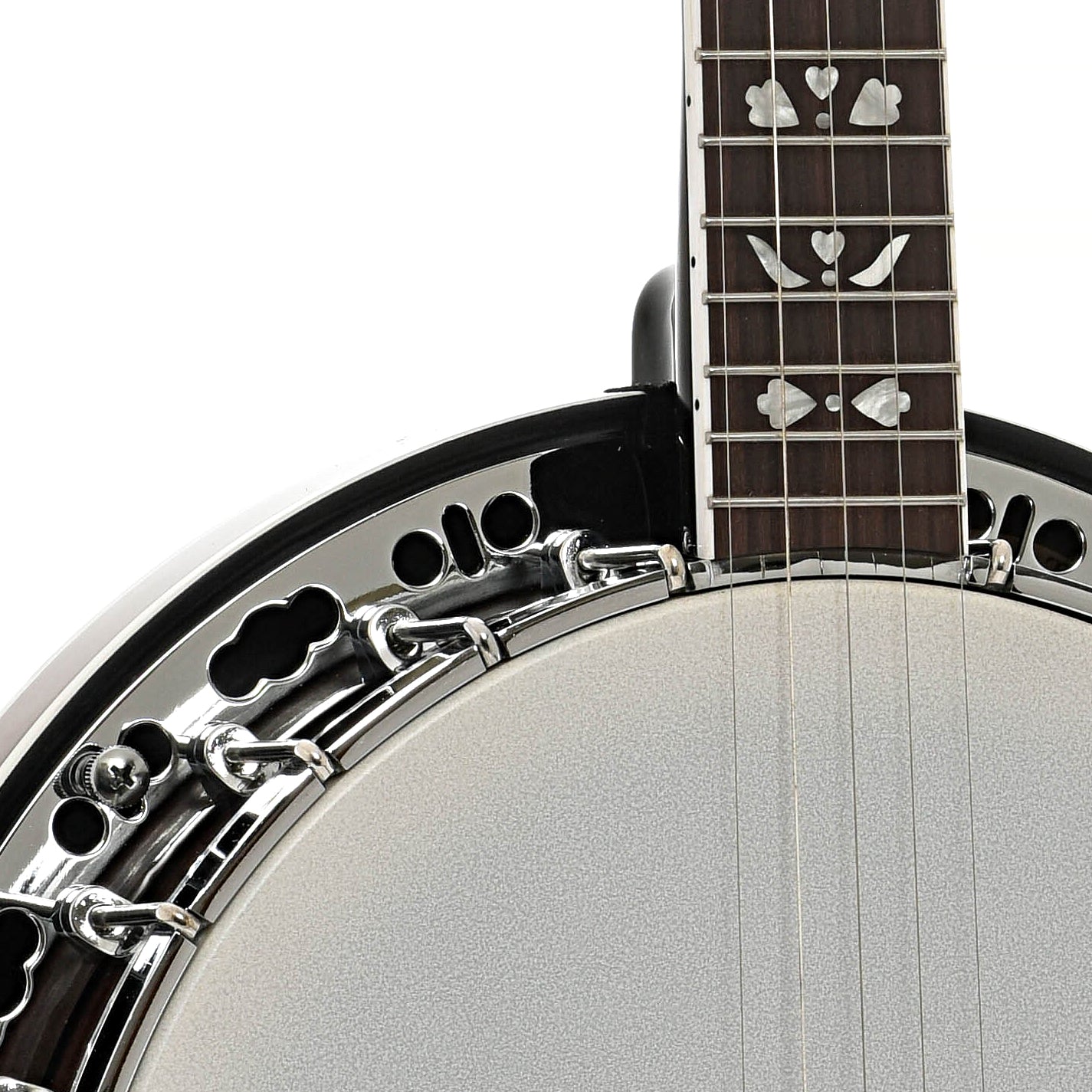 Front body and neck join of Gold Tone BG-150F Resonator Banjo