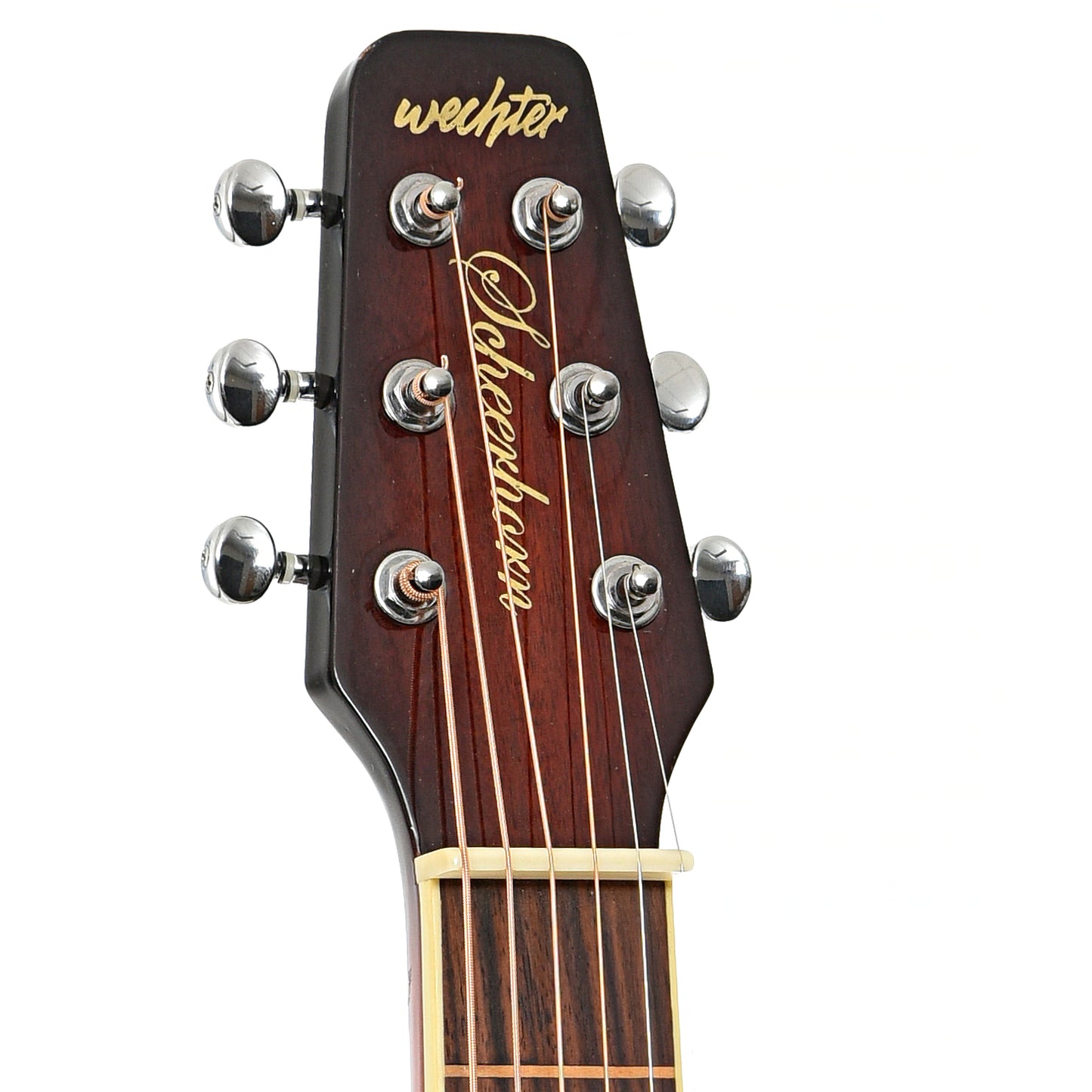 Headstock of Wechter Scheerhorn 6524-F Squareneck Resonator