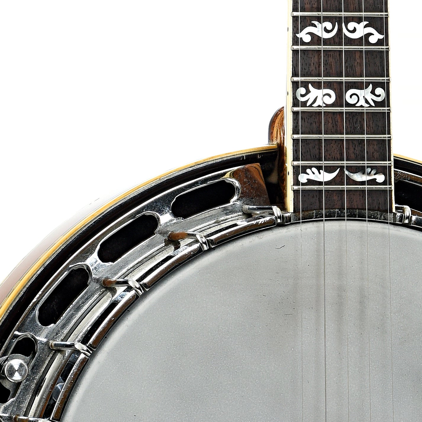 front body and neck join of Aria Pro II Flying Eagle Resonator Banjo