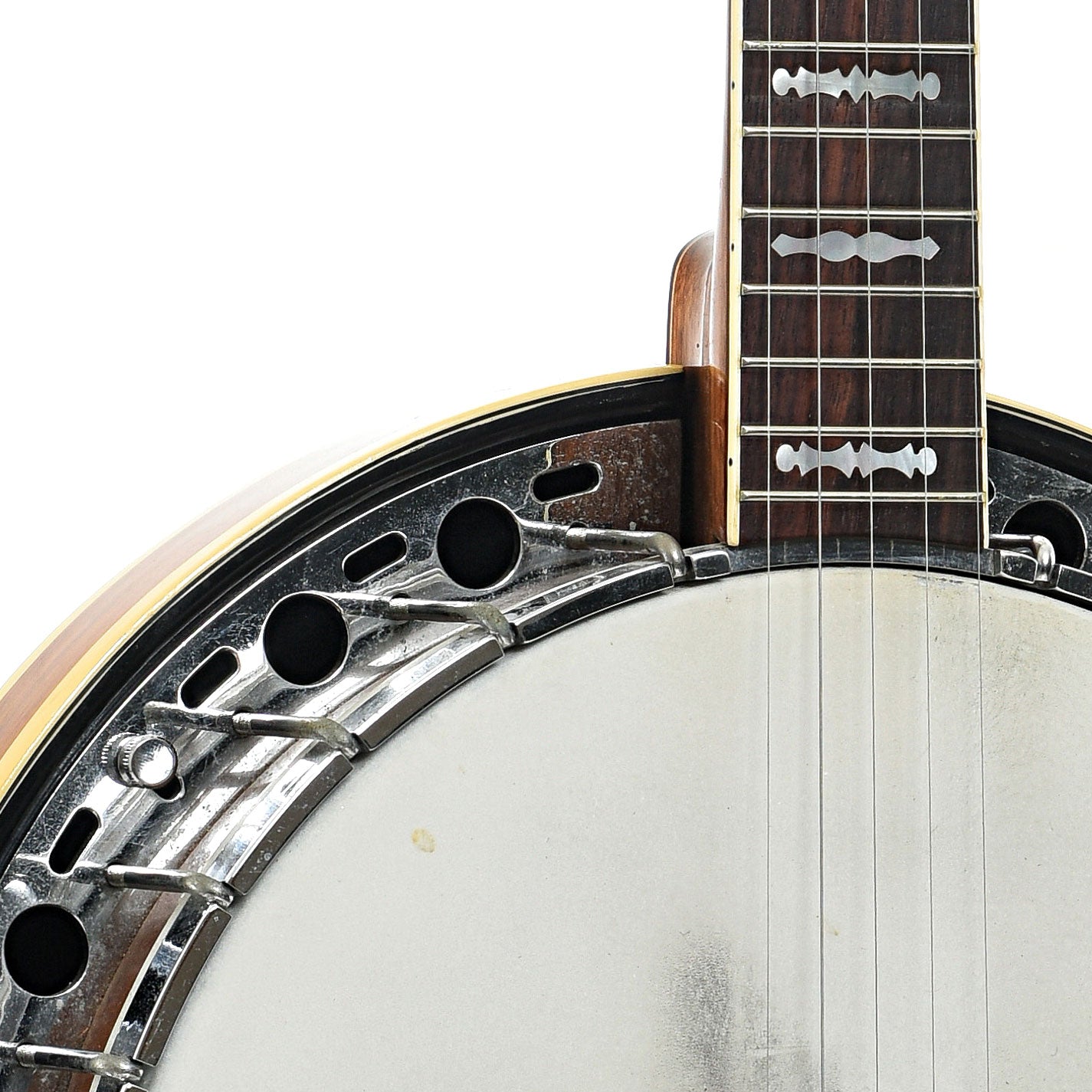 Front body and neck join of Fender Artist Resonator Banjo (c.1969)