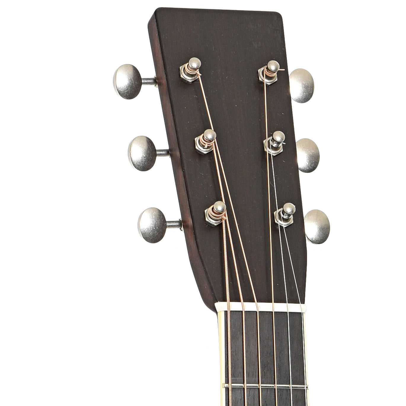 Front headstock of Bourgeois D Large Soundhole AT AP Madagascar (2023)