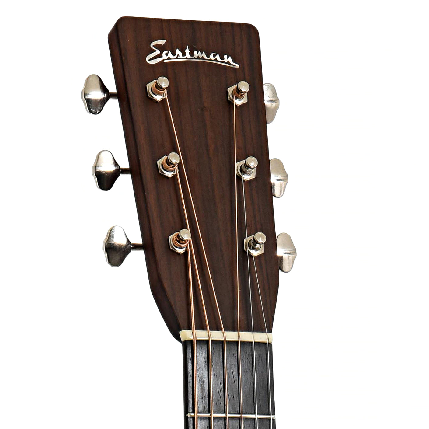 Headstock of Eastman E20 OM Acoustic Guitar 