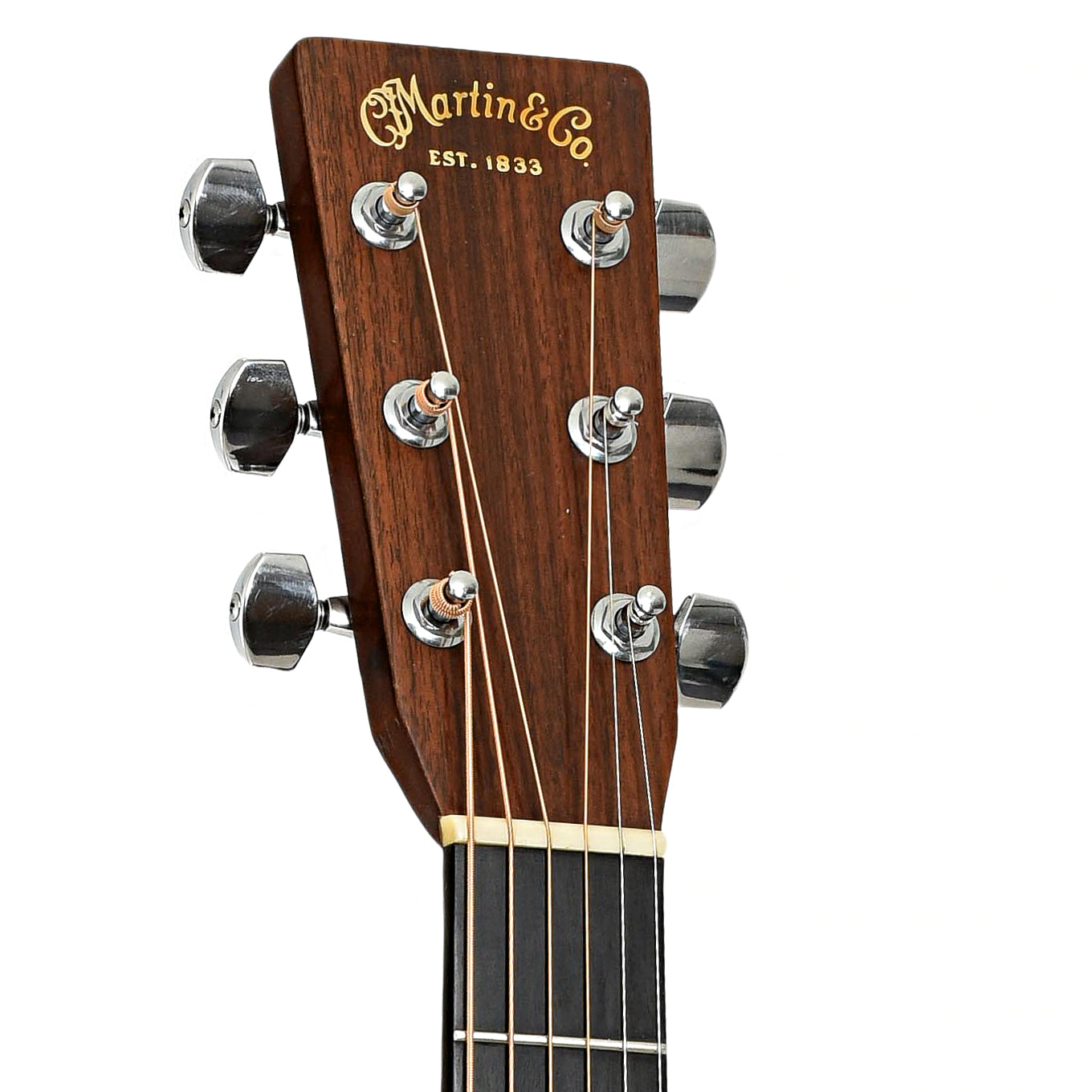 Headstock of Martin D-28 Acoustic Guitar 