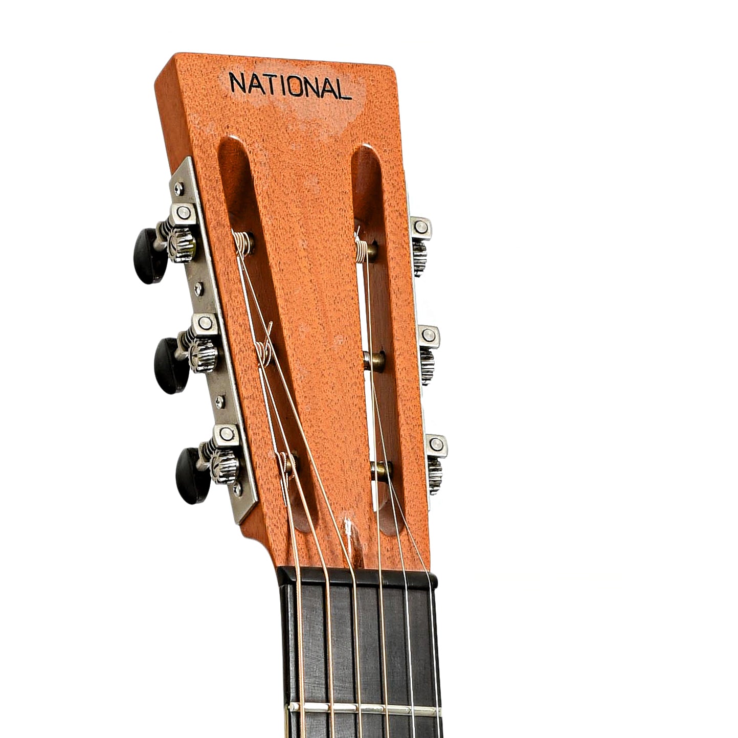 Headstock of National NRP-B Roundneck Resonator Guitar 