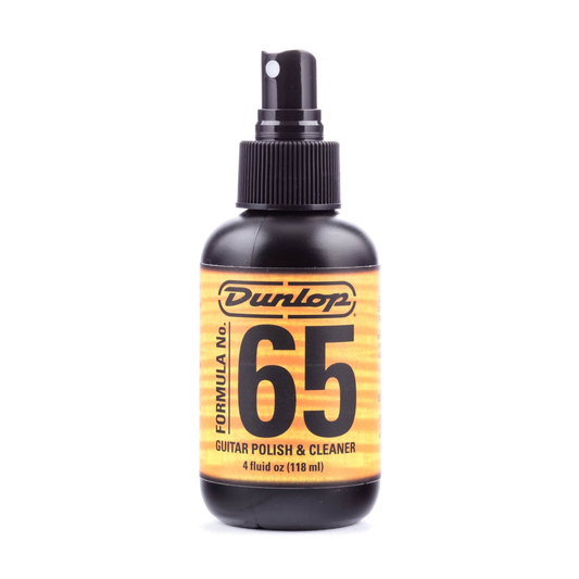 Front of Dunlop Formula No. 65 Guitar Polish & Cleaner