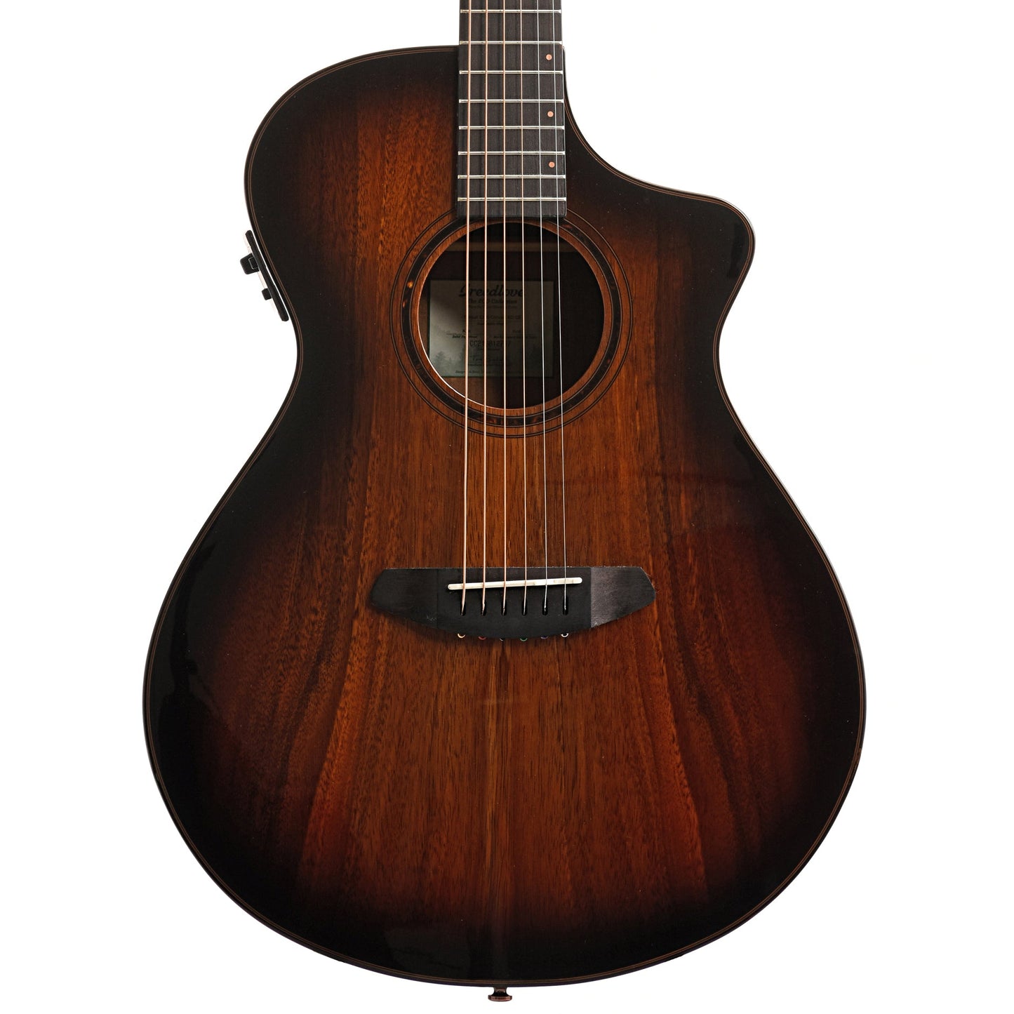 Image 1 of Breedlove Eco Collection Pursuit Exotic S Concert Edgeburst CE Koa-Koa Acoustic-Electric Guitar- SKU# BPEX-CTK : Product Type Flat-top Guitars : Elderly Instruments