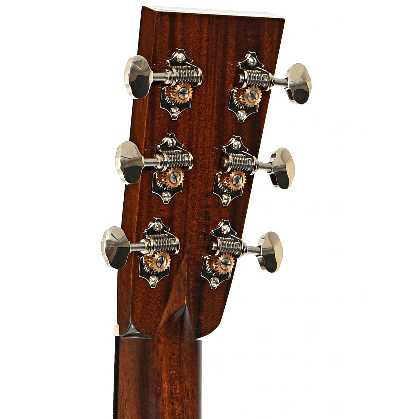 Back headstock of Collings D2HT Traditional Series Acoustic Guitar, Adirondack Top