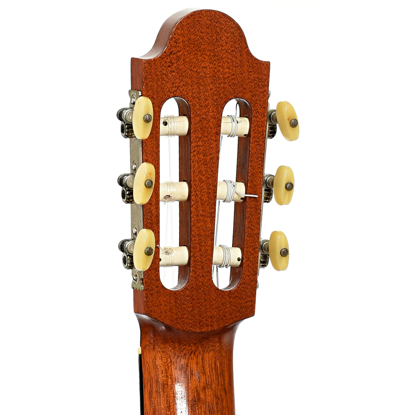 Headstock of Manouk Papazian Mahogany Classical Guitar