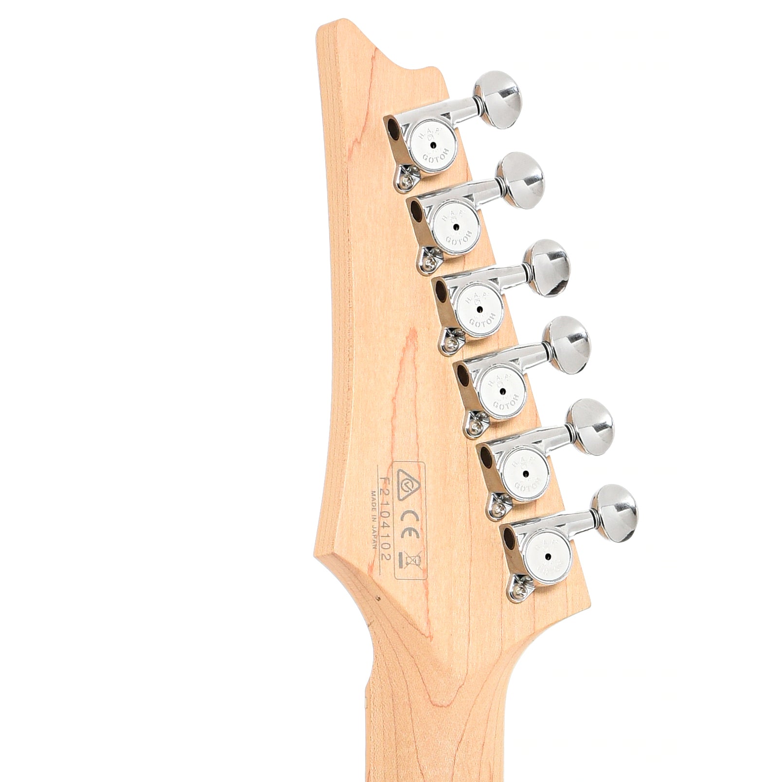 Back headstock of Ibanez Andy Timmons AT100CL Electric Guitar, Sunburst (2021)