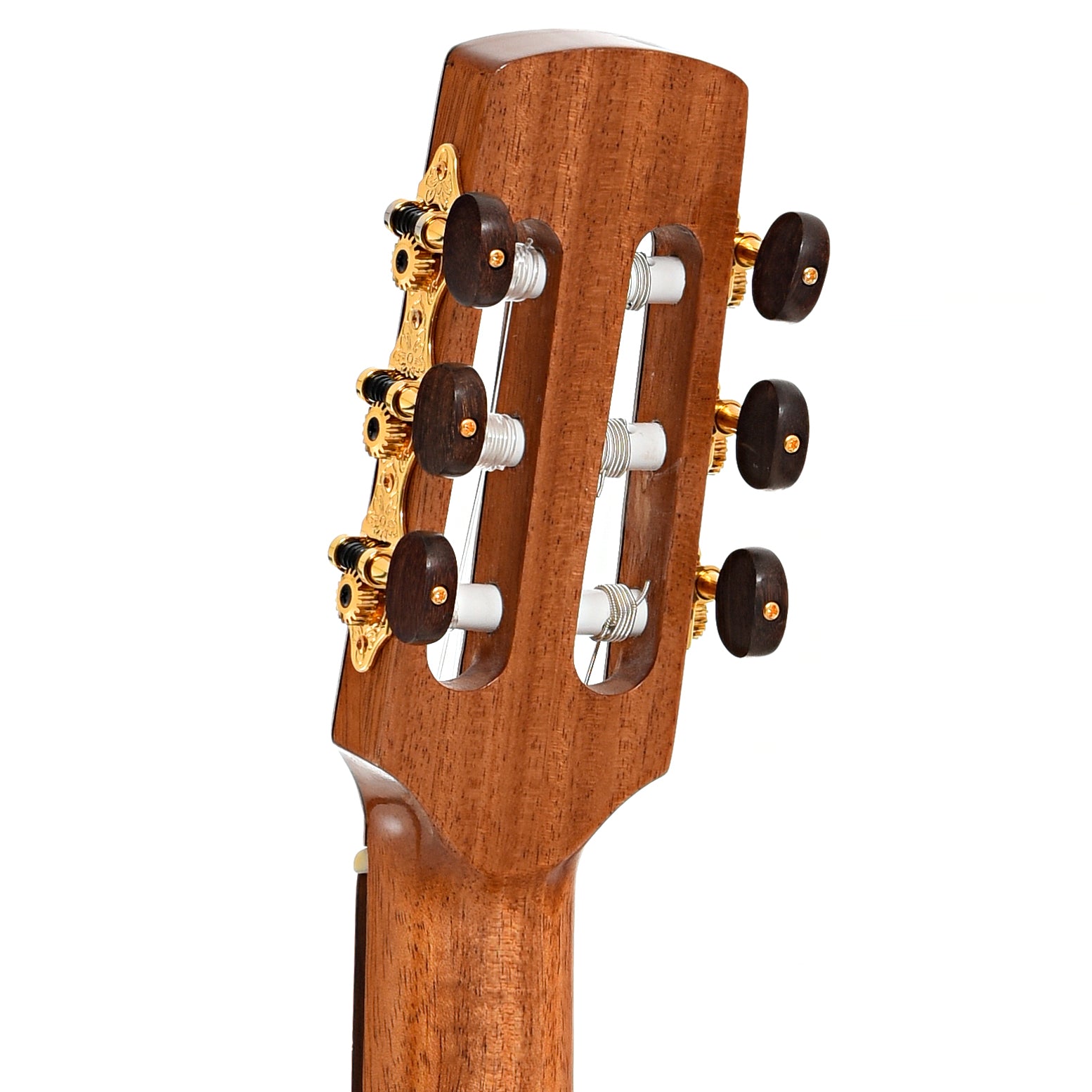 Back headstock of Kremona Lulo Reinhardt Series Daimen Nylon-String Guitar,