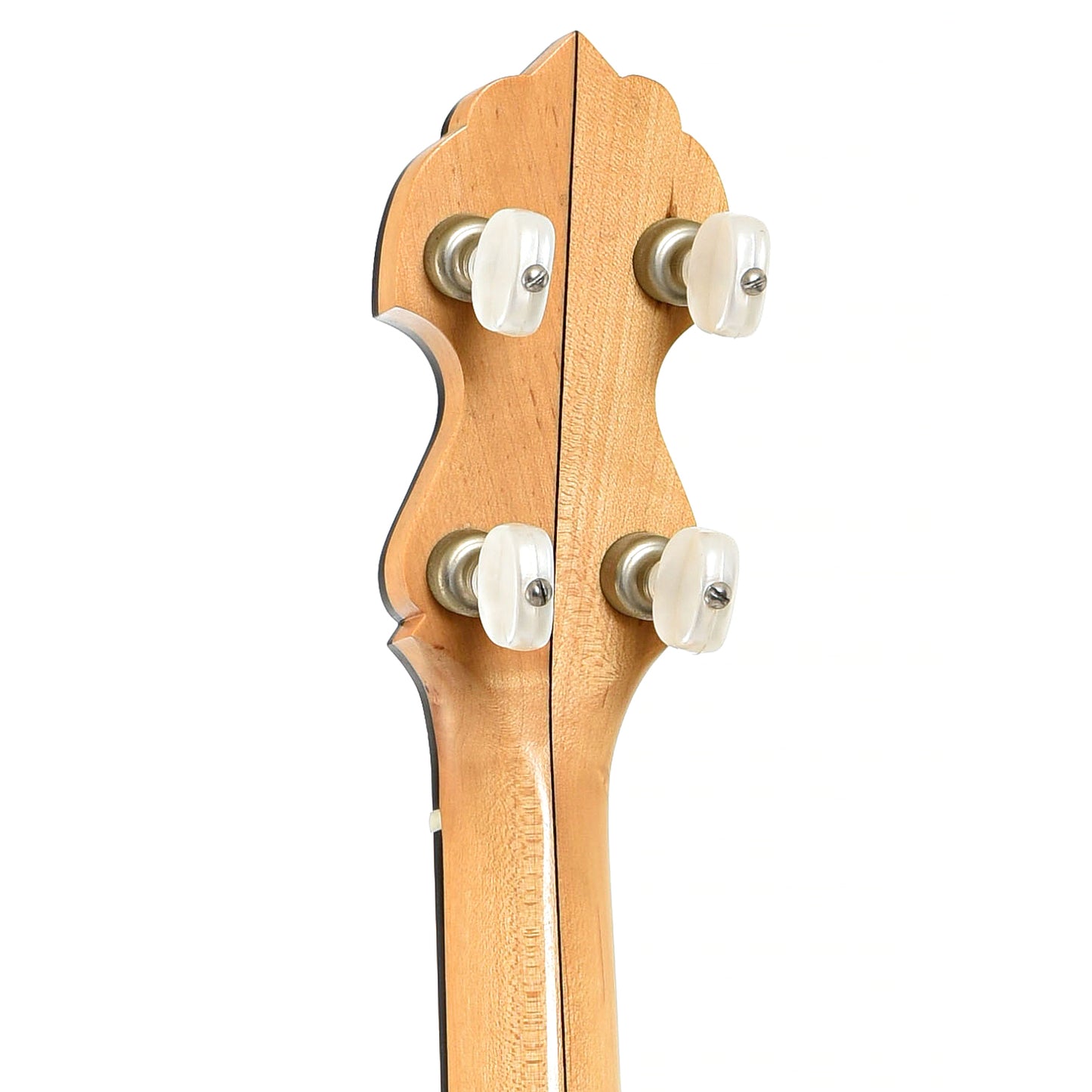 Back headstock of Bart Reiter Regent Open Back Banjo (2006)