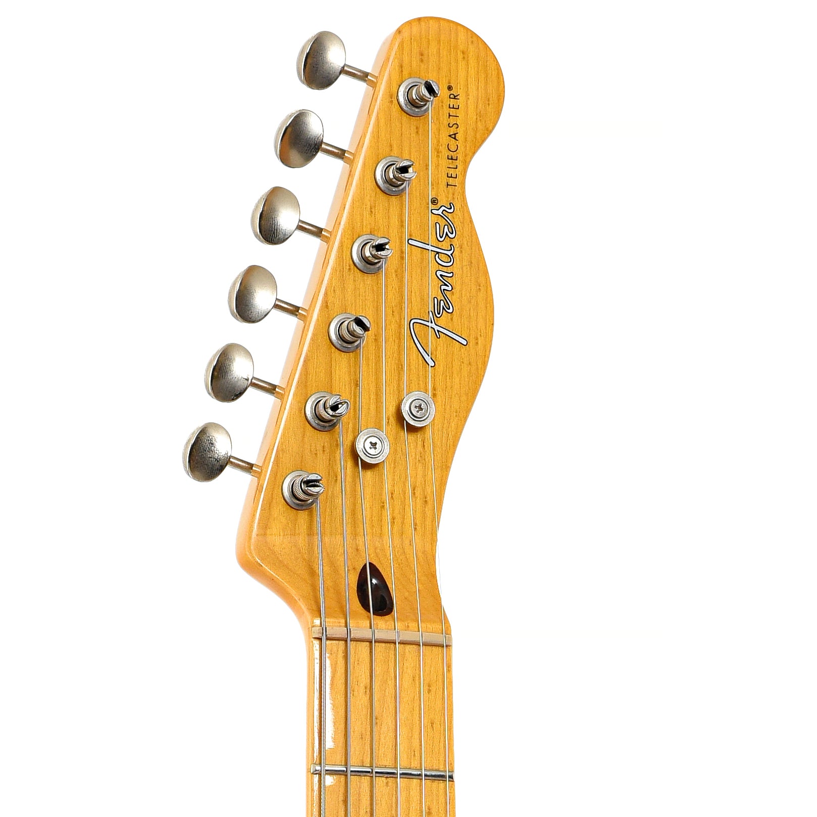 Front headstock of Fender Modern Player Telecaster Plus Electric Guitar