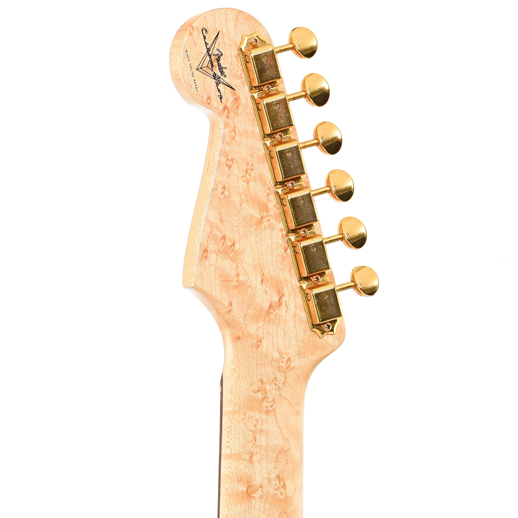 Back headstock of Fender Custom Shop Robert Cray Signature Stratocaster Electric Guitar (2010)