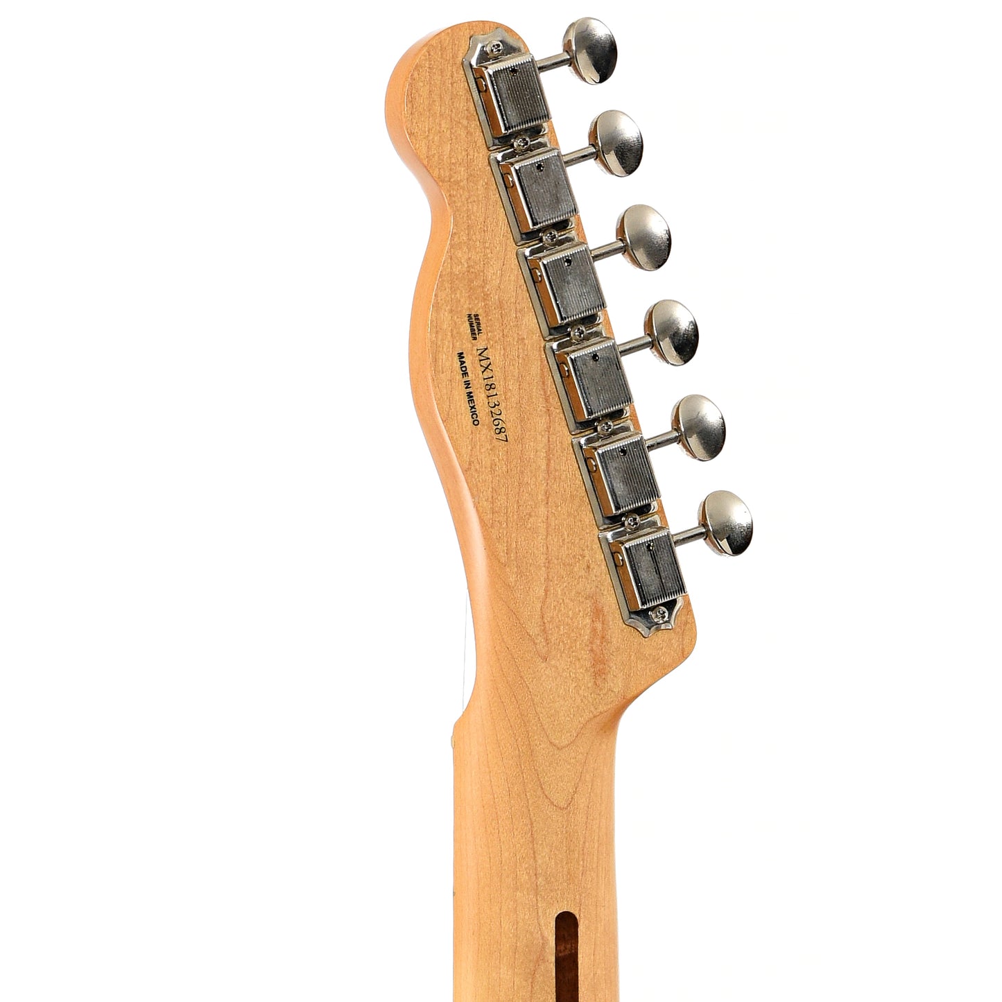 Back headstock of Fender Classic Player Baja Telecaster Electric Guitar (2018)