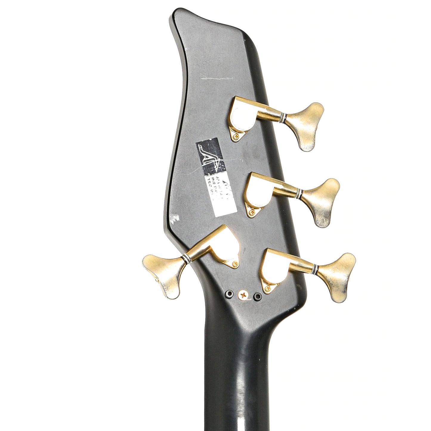 Back headstock of Atlansia Garland Electric Bass by N. Hayashi (1986)