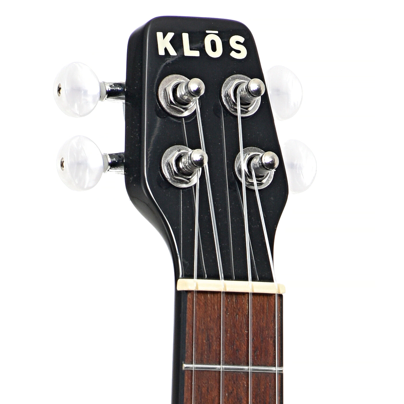 Headstock of Klos Full Carbon Tenor Ukulele (recent)