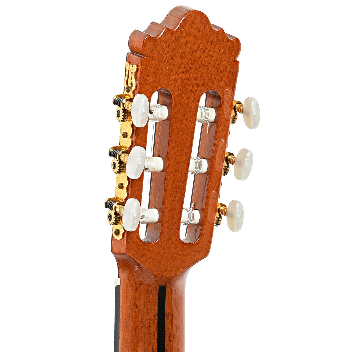 Back headstock of Ramirez 2CWE Classical Guitar (2000)