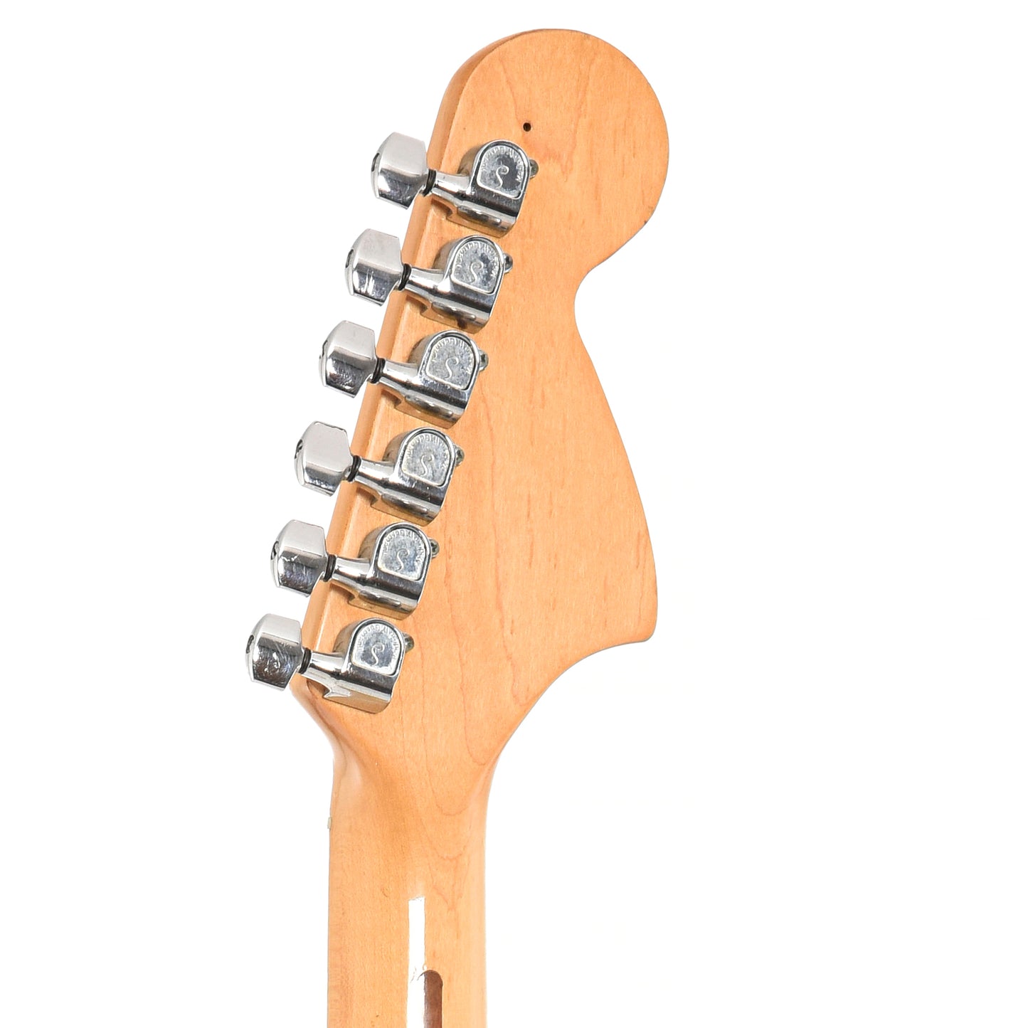 Back headstock of Fender Stratocaster LH Electric Guitar (1974)