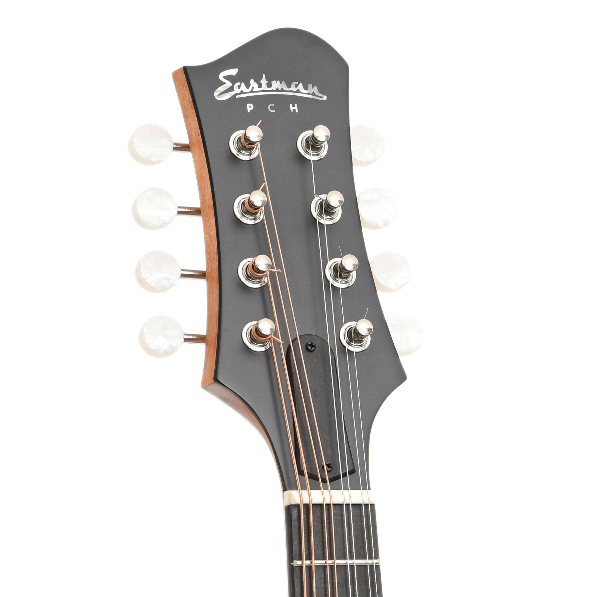 Front headstock of Eastman PCH-M104 Mandolin Goldburst