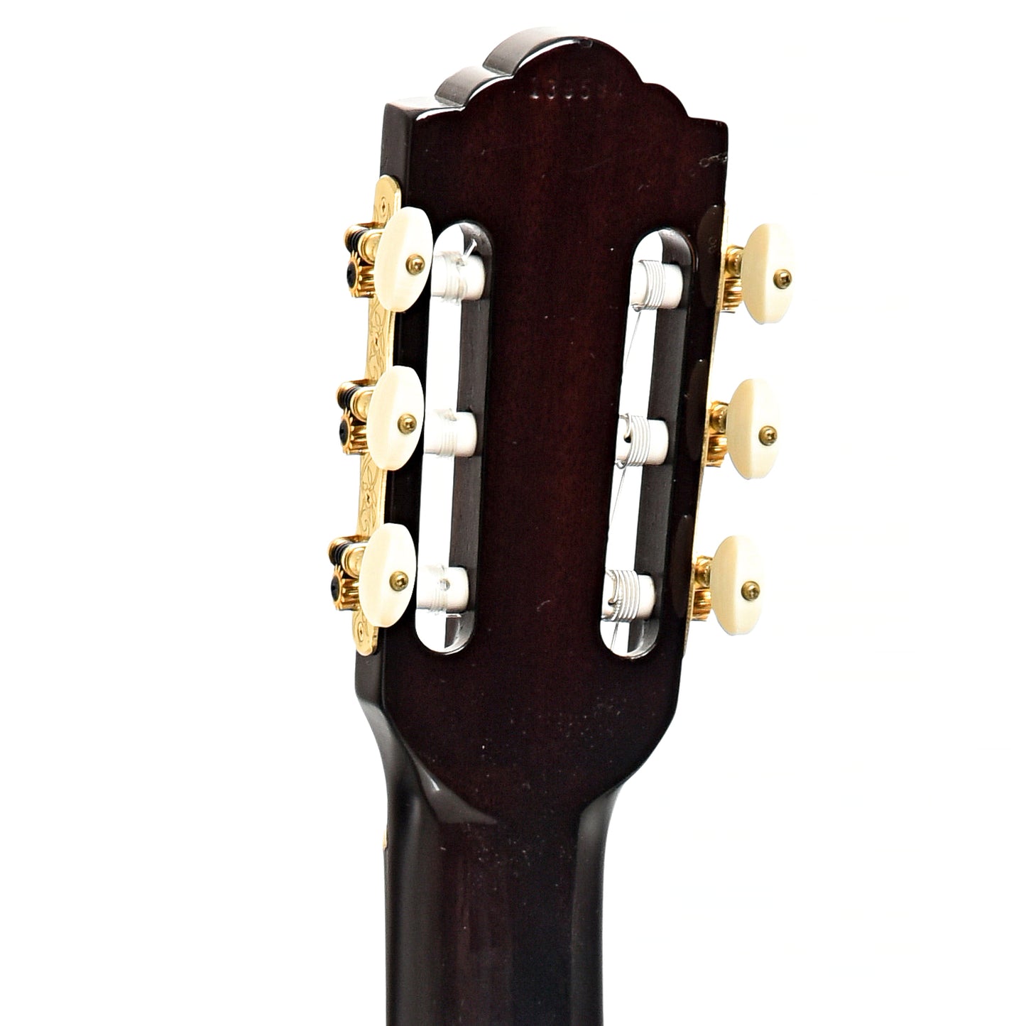 Back headstock of Guild Mark III Classical Guitar (1976)