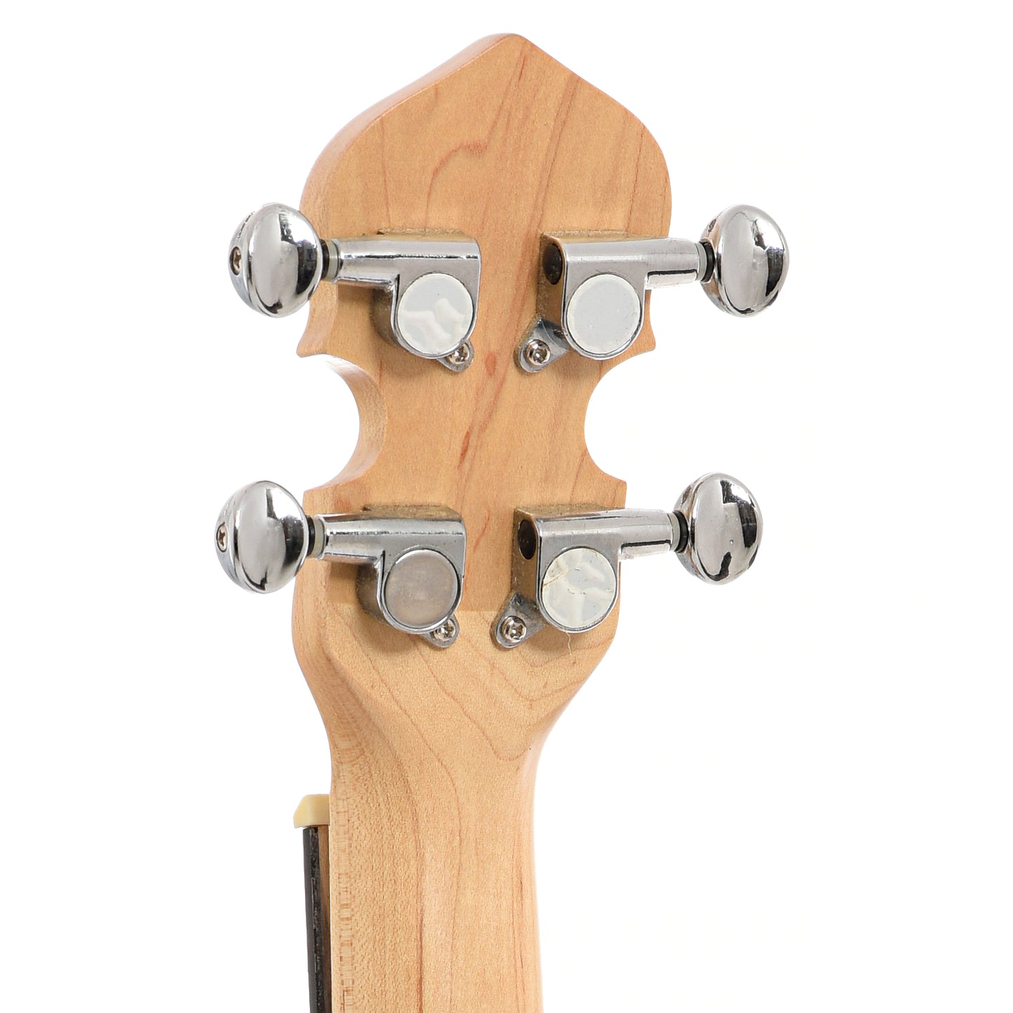 Back headstock of Gold Tone Little Gem Banjo Ukulele