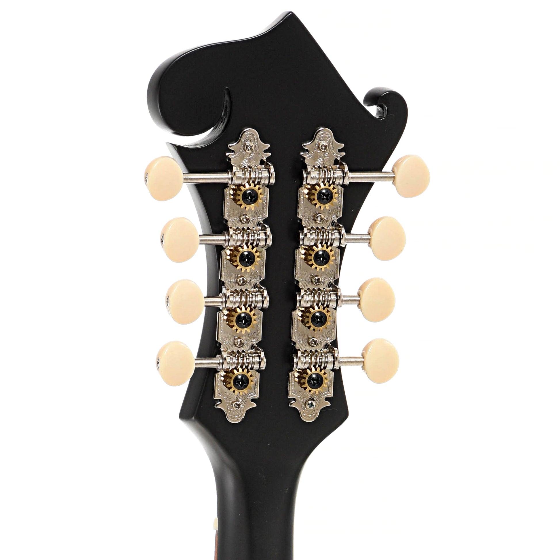 Back headstock of Kentucky KM-606 F-Style Mandolin (2022)