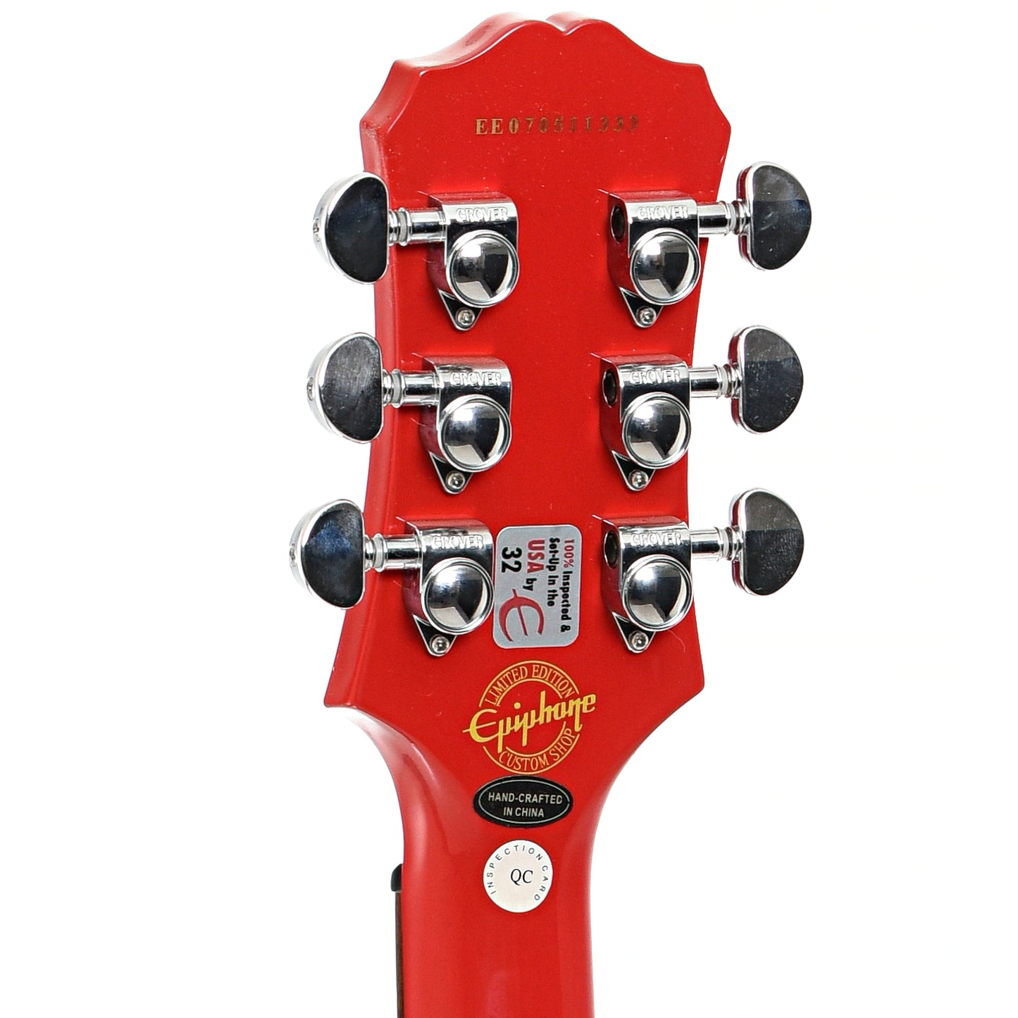 Back headstock of Epiphone Pirates of the Caribbean G-400 Electric Guitar