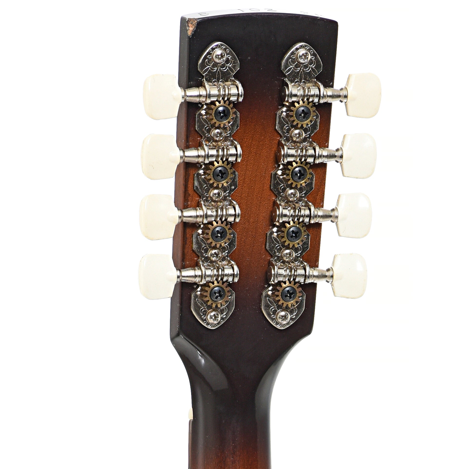 Back headstock of Dobro Model No.15 Resonator Mandolin (1982)