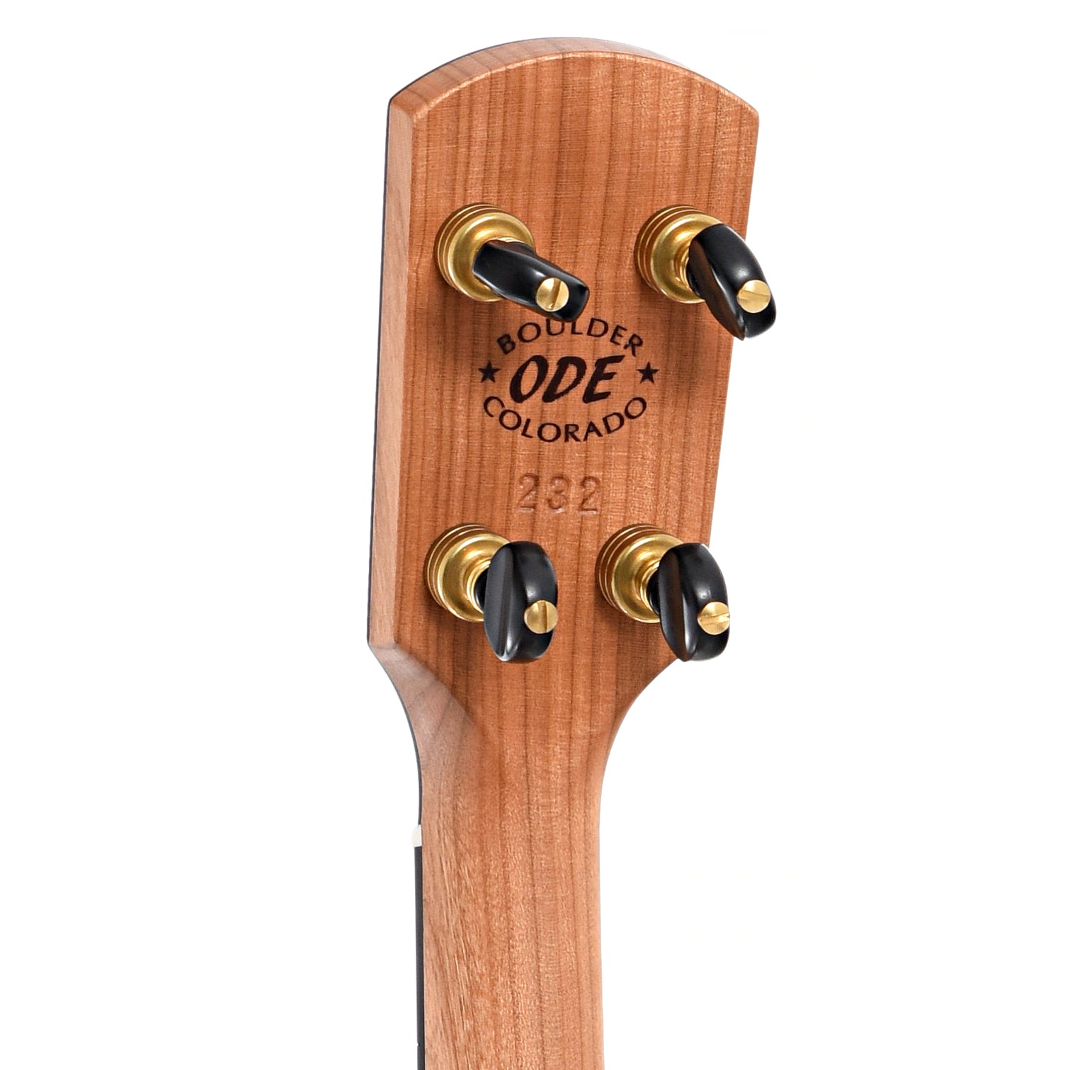 Back headstock of Ode Magician 11" Openback Banjo