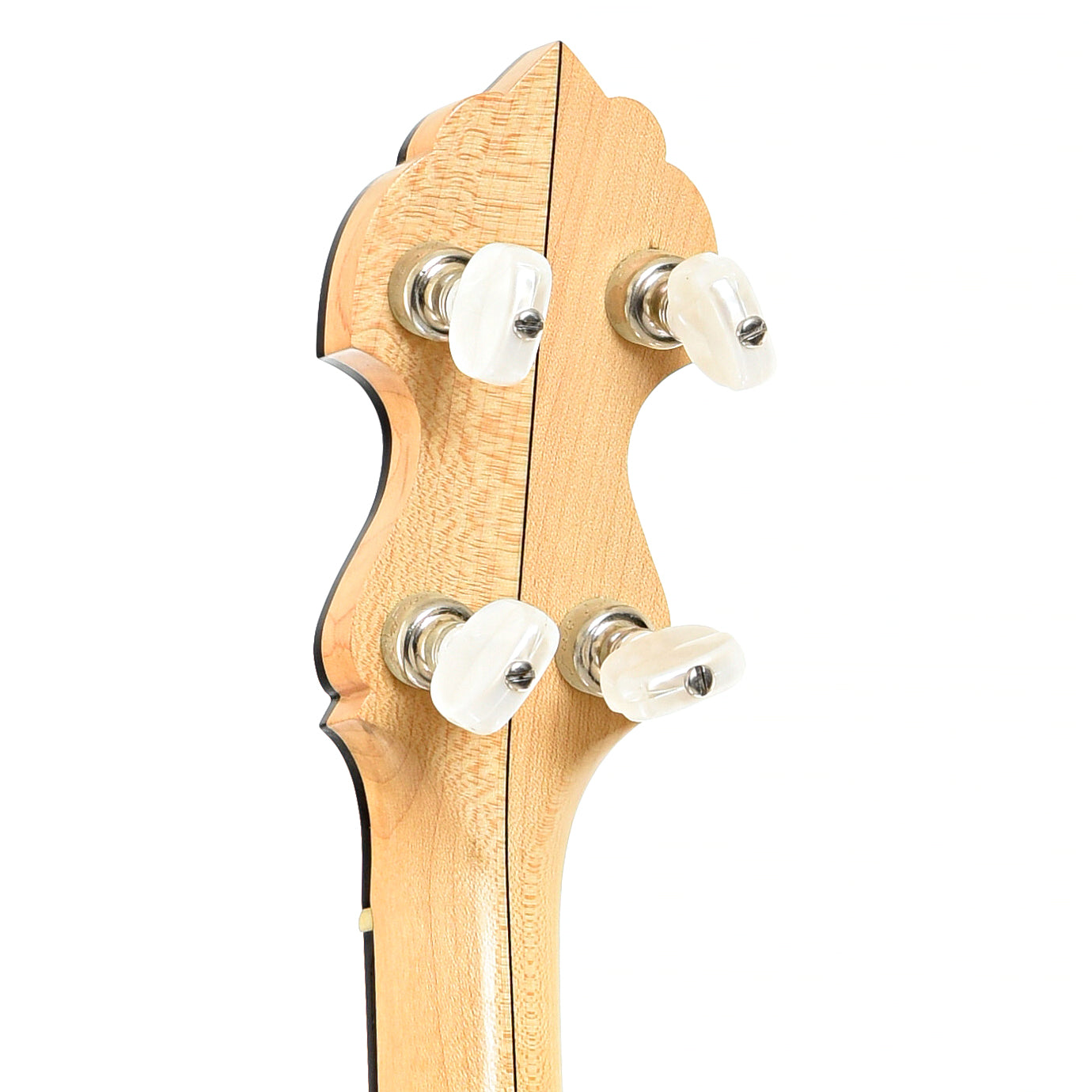 Back headstock of Bart Reiter Special Open Back Banjo (1996)