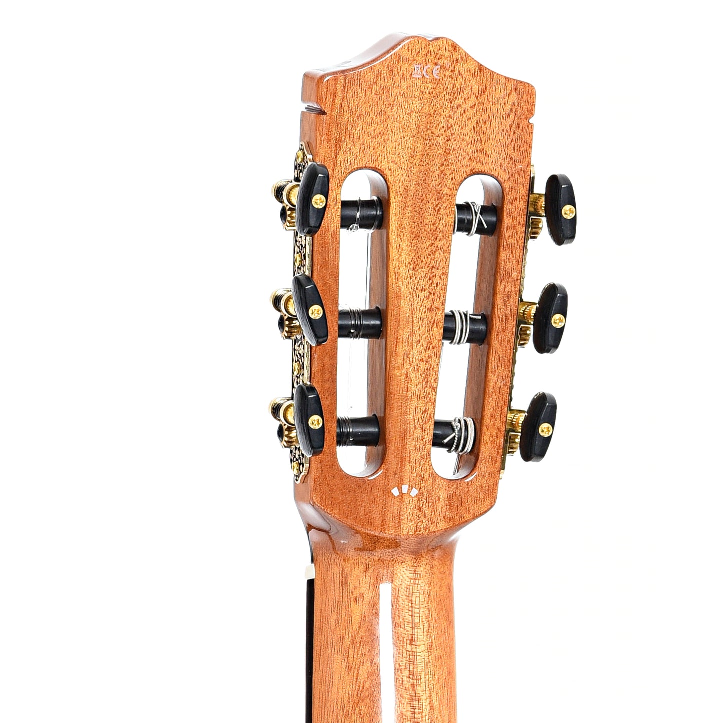 Back headstock of Cordoba GK Studio Negra Flamenco Guitar (recent)