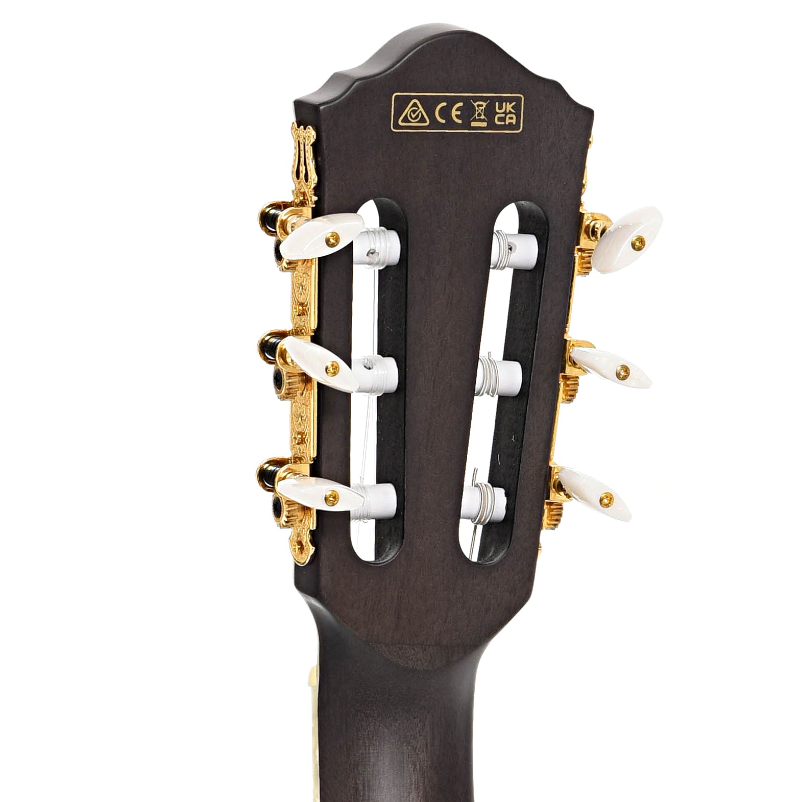 Back headstock of Ibanez TOD10N Tim Henson Signature Acoustic-Electric Nylon String Guitar