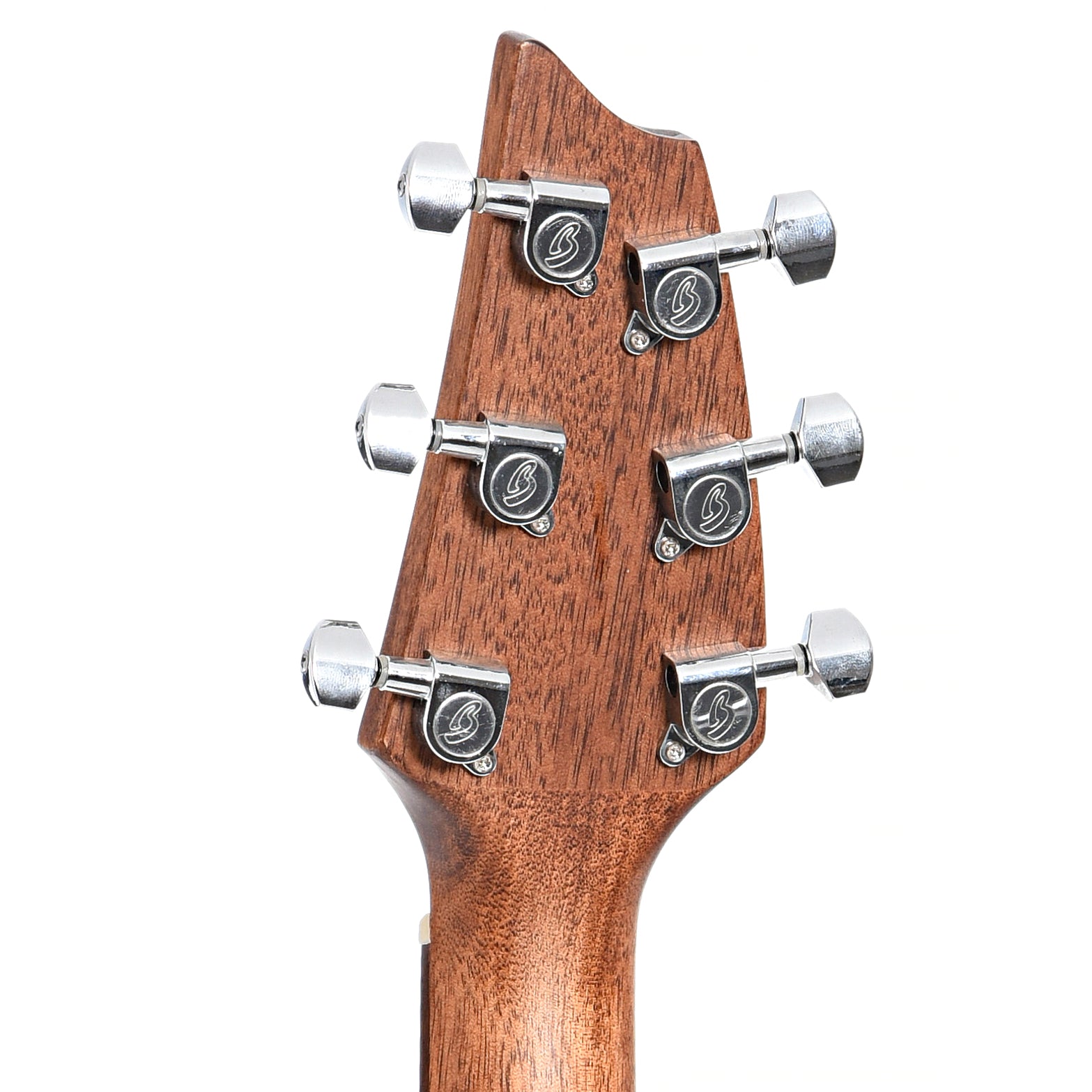 Back headstock of Breedlove Discovery Companion CE Mahogany-Mahogany, Acoustic Guitar (2021)